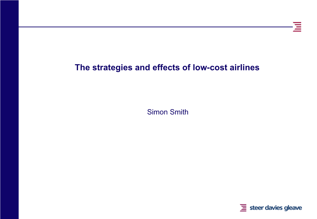 Strategies for Low-Cost Airlines