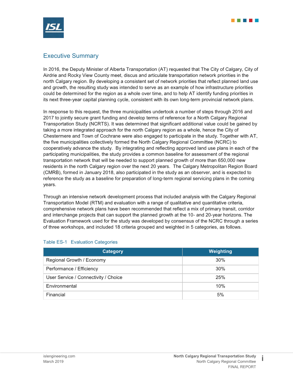 North Calgary Regional Transportation Study (NCRTS)