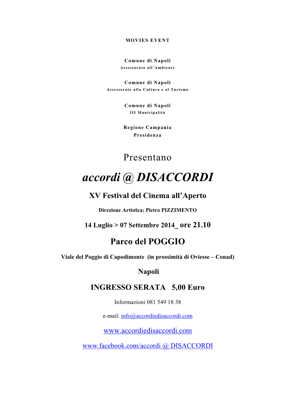 Accordi @ DISACCORDI