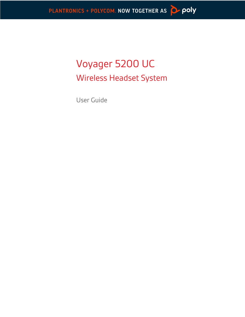 Voyager 5200 UC Wireless Headset System