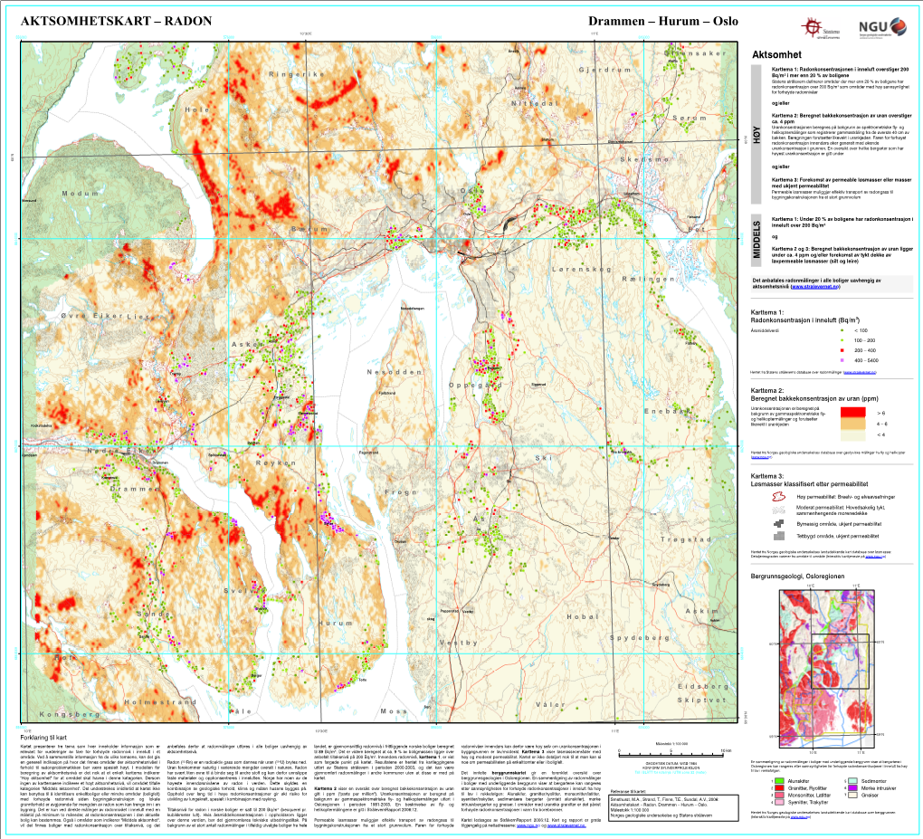 RADON Drammen – Hurum – Oslo 10°30'E 11°E 556000 576000 596000 616000