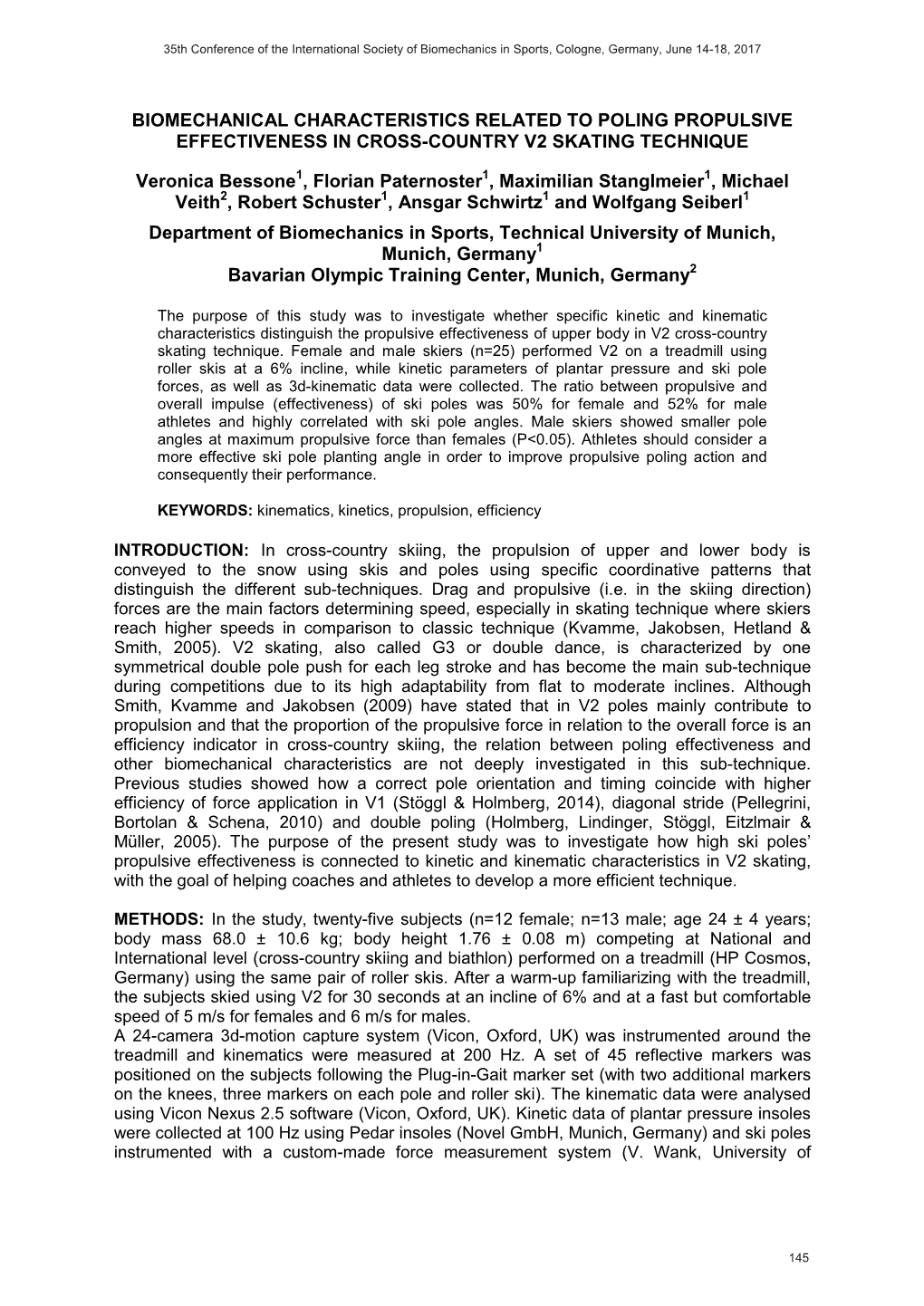 Biomechanical Characteristics Related to Poling Propulsive Effectiveness in Cross-Country V2 Skating Technique