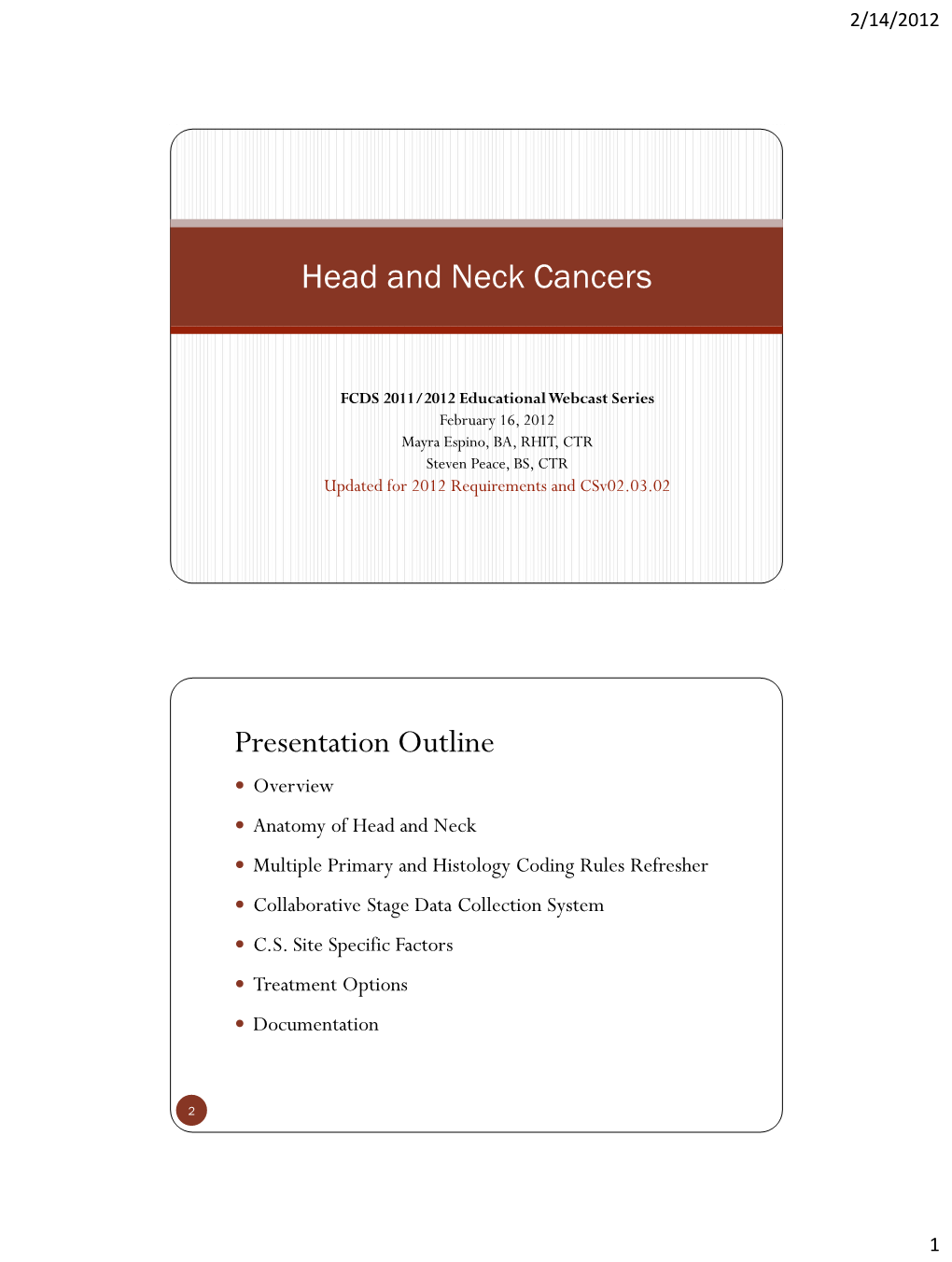 Head and Neck Cancers