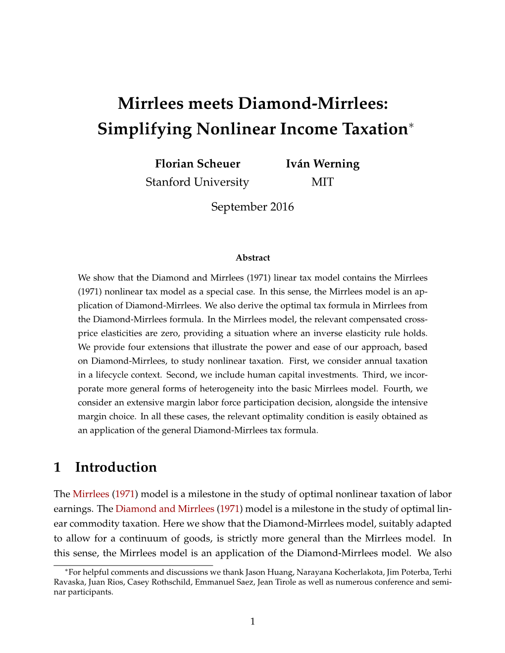 Simplifying Nonlinear Income Taxation∗