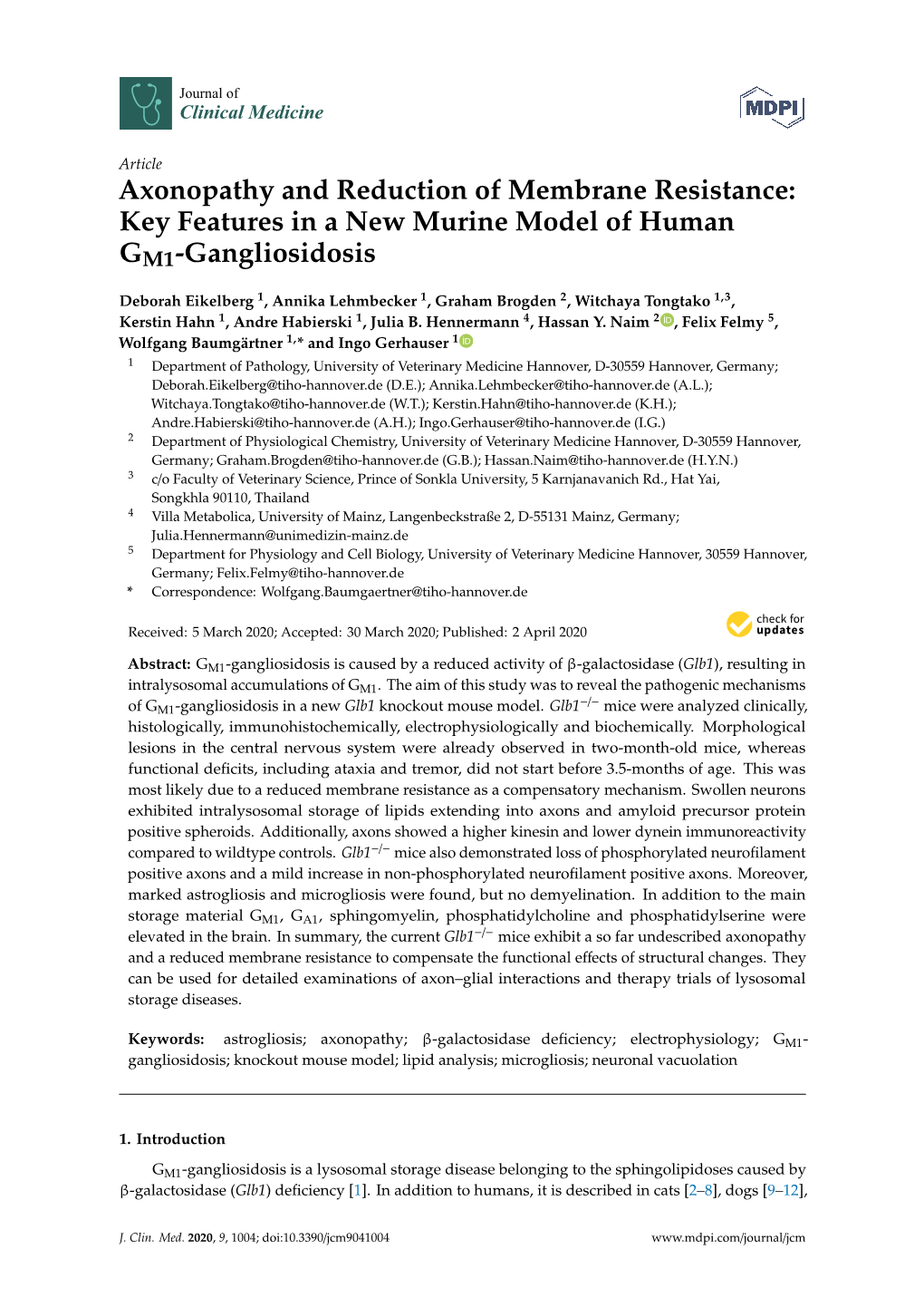 Key Features in a New Murine Model of Human GM1-Gangliosidosis