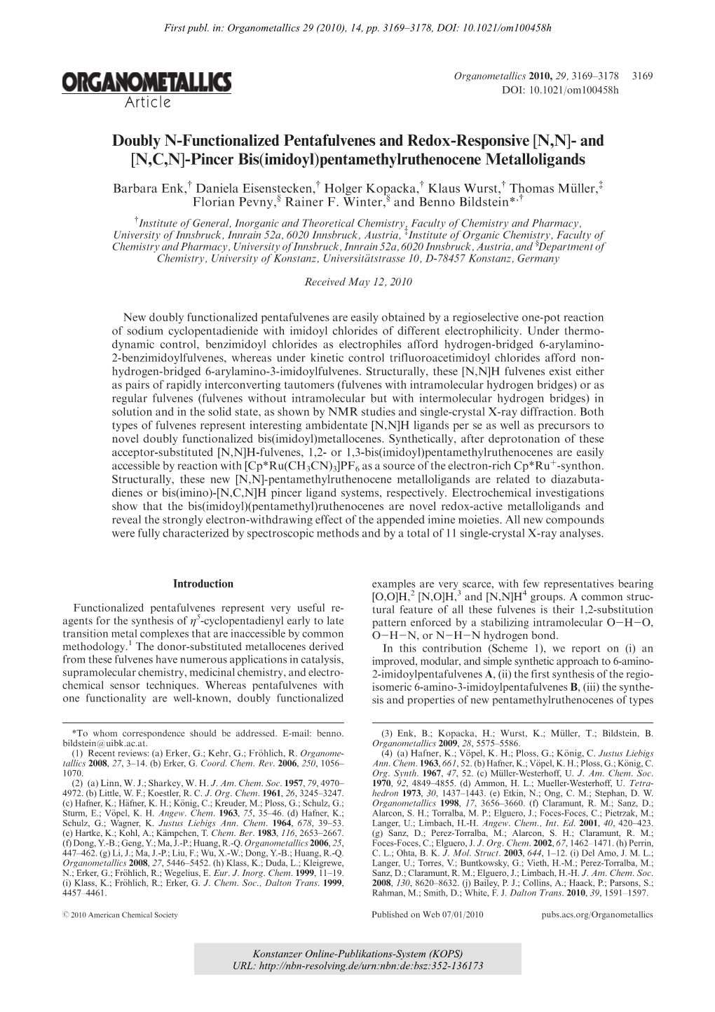 Doubly N-Functionalized Pentafulvenes and Redox-Responsive [N,N]- and [N,C,N]-Pincer Bis(Imidoyl)Pentamethylruthenocene Metallol