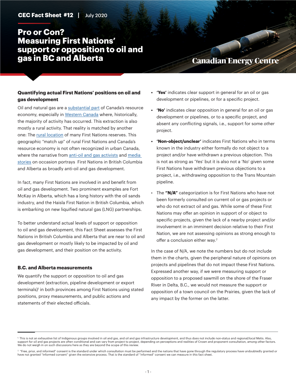 Pro Or Con? Measuring First Nations' Support Or Opposition to Oil and Gas