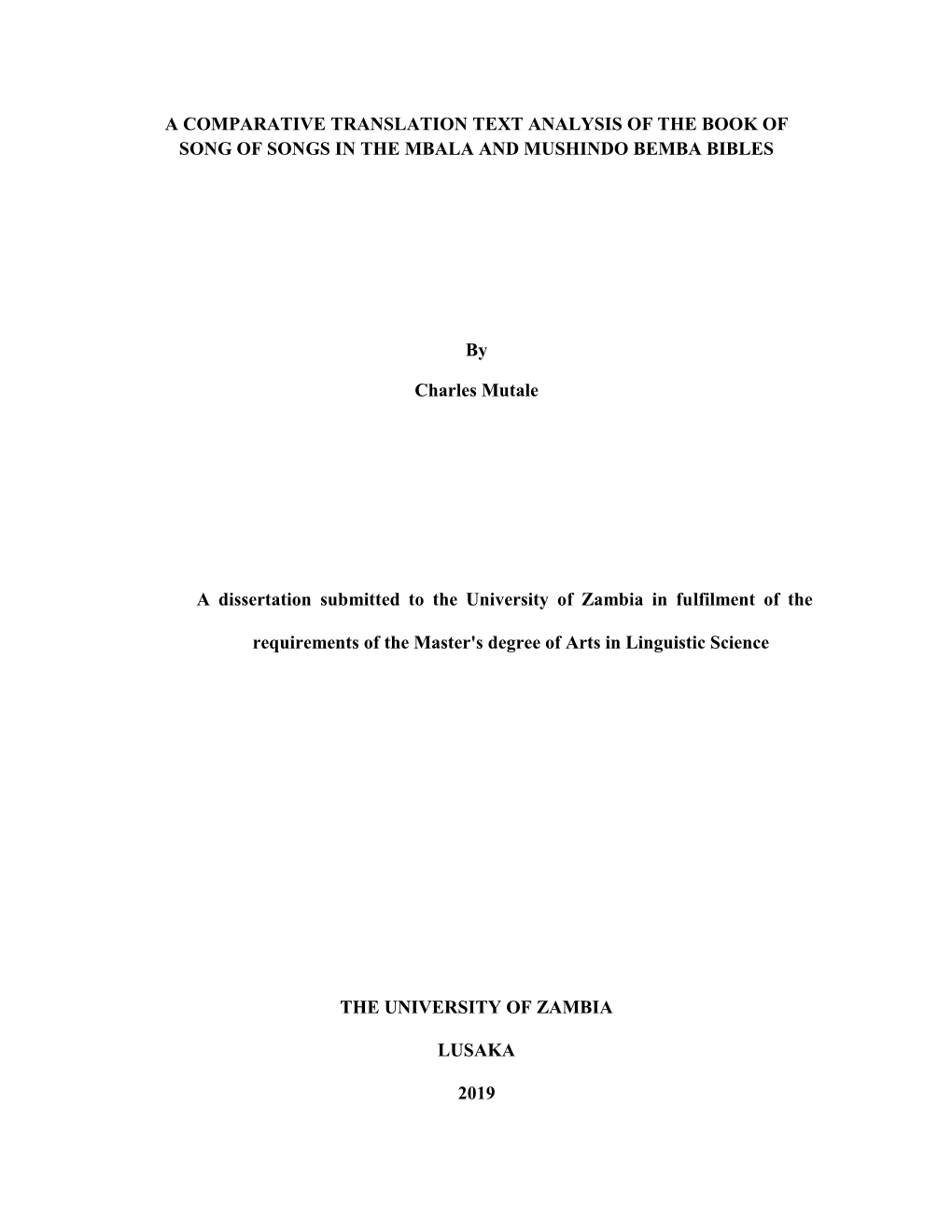 Final Dissertation