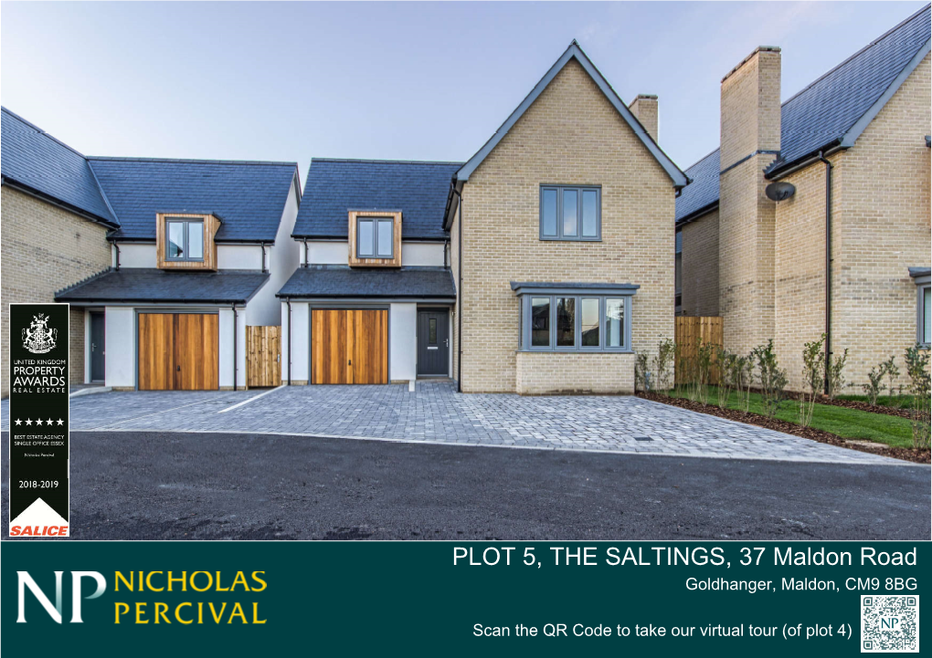 PLOT 5, the SALTINGS, 37 Maldon Road Goldhanger, Maldon, CM9 8BG