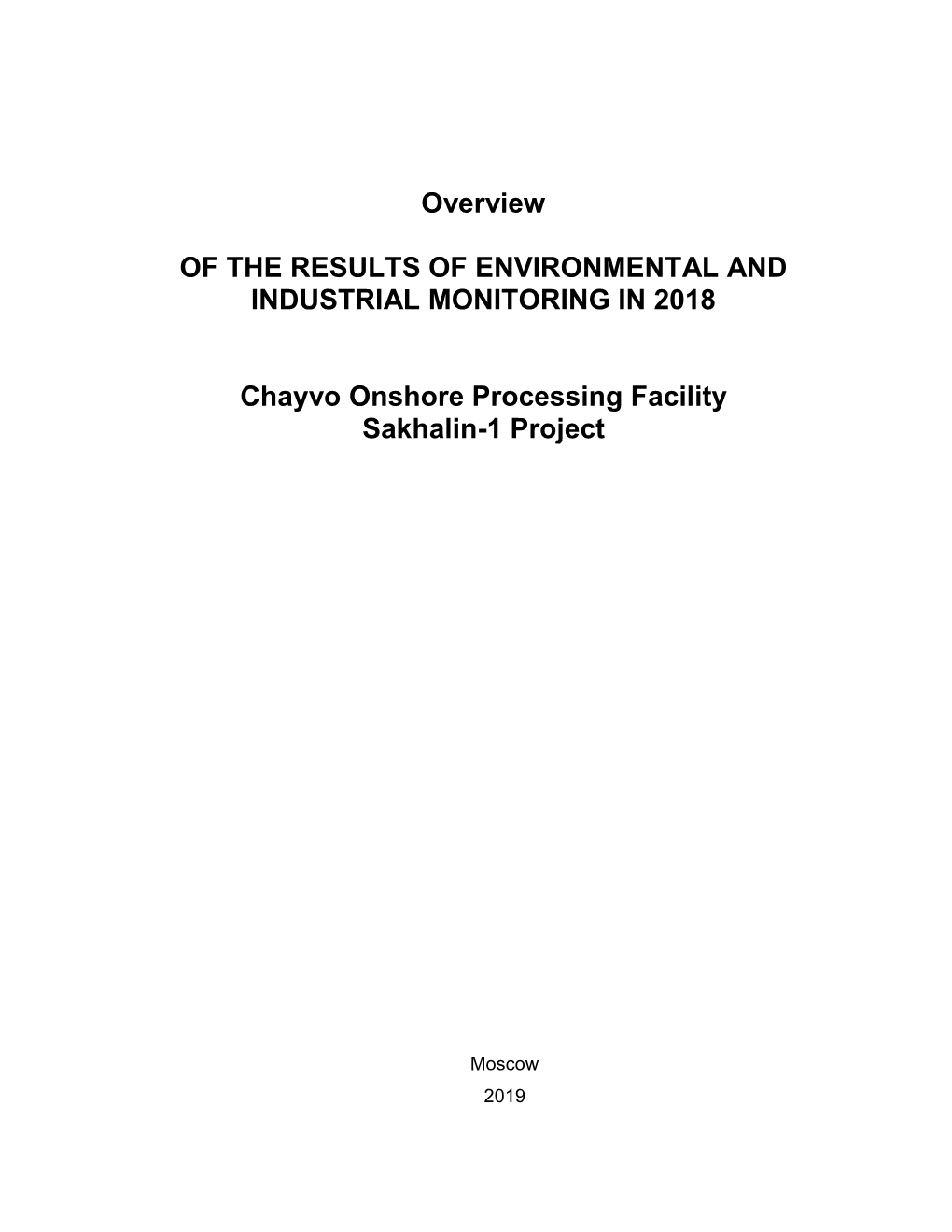 Environmental Monitoring and Industrial Control Results