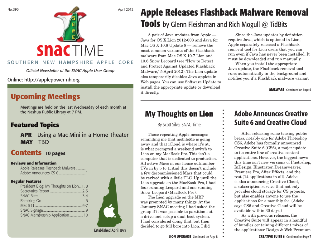 Snactime April 2012