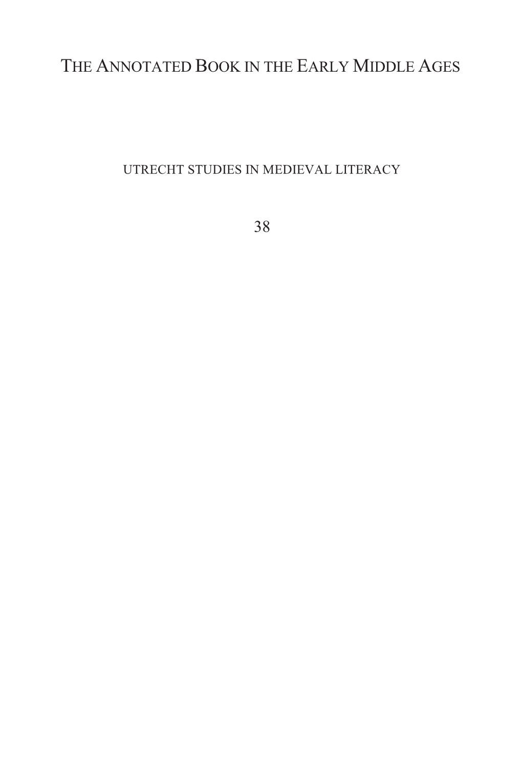 Reading and the Lemma in Early Medieval Textual Culture