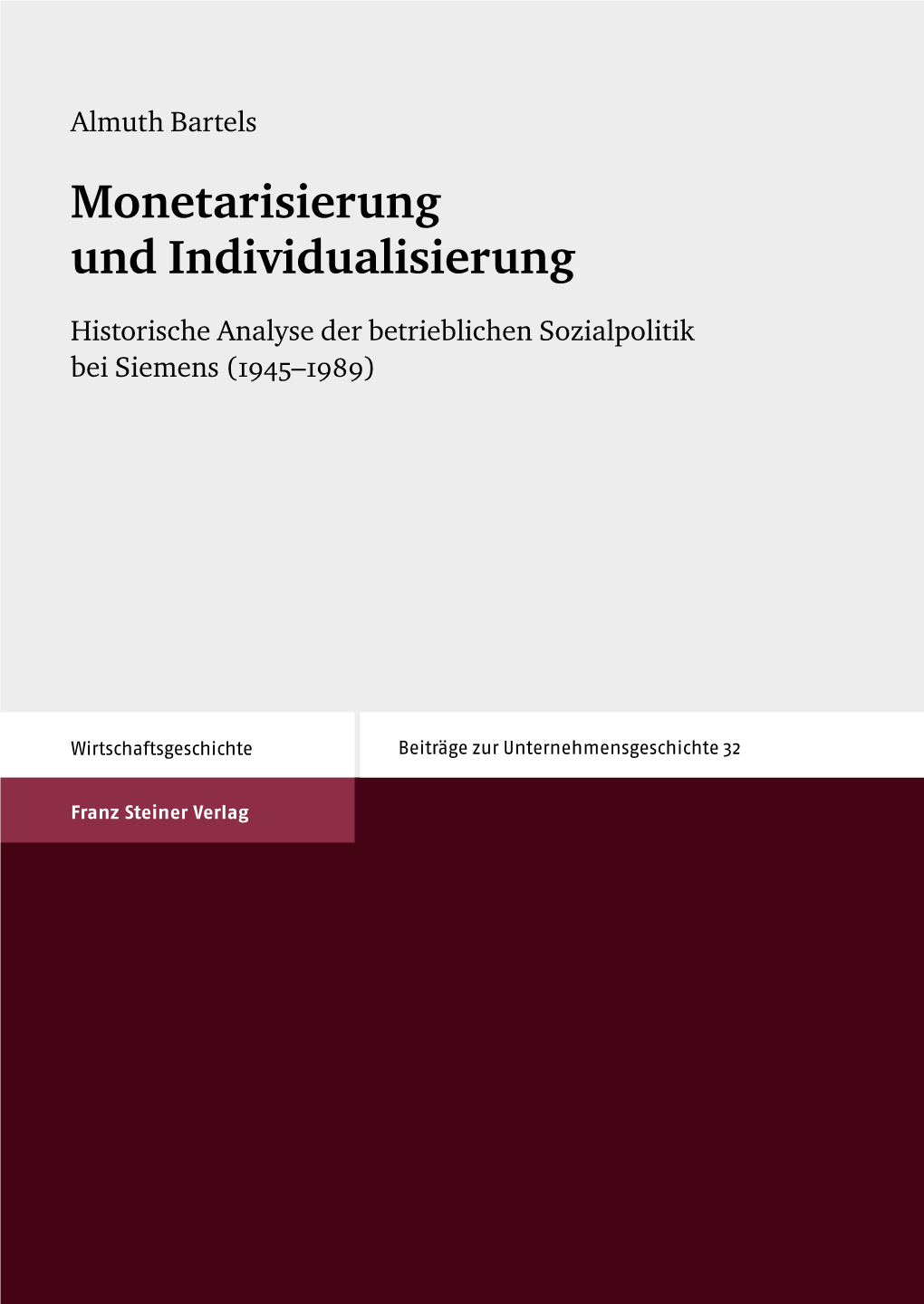 Monetarisierung Und Individualisierung