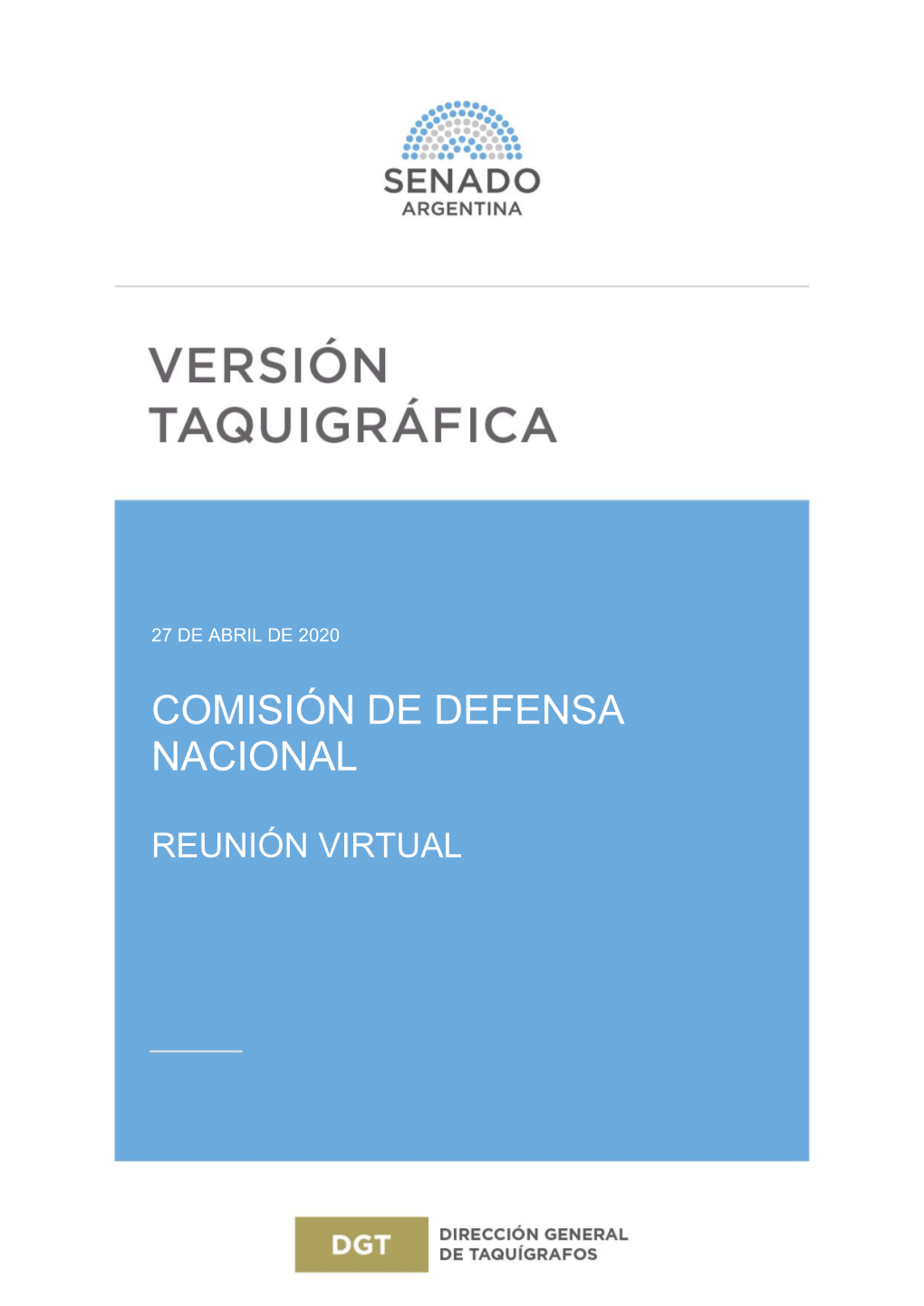 Comisión De Defensa Nacional Pág