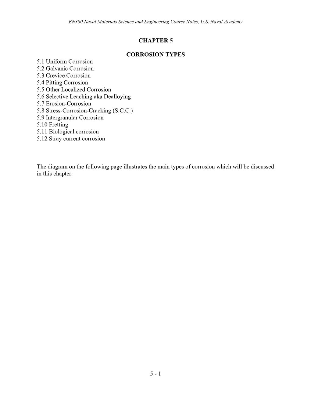 Corrosion Types