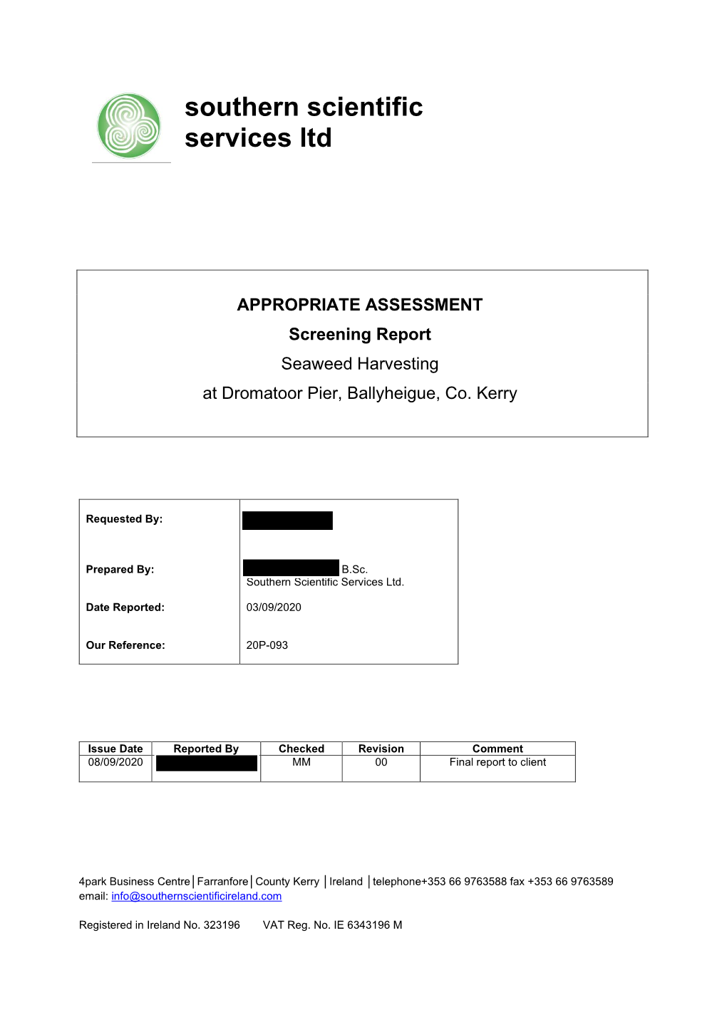 Southern Scientific Services Ltd