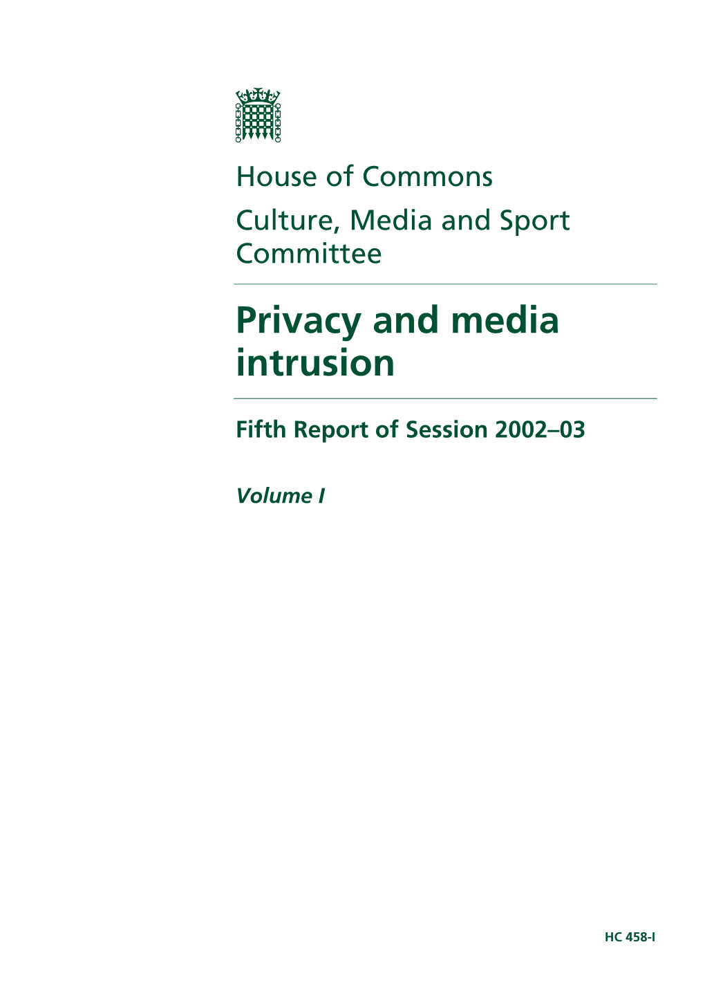 Privacy and Media Intrusion