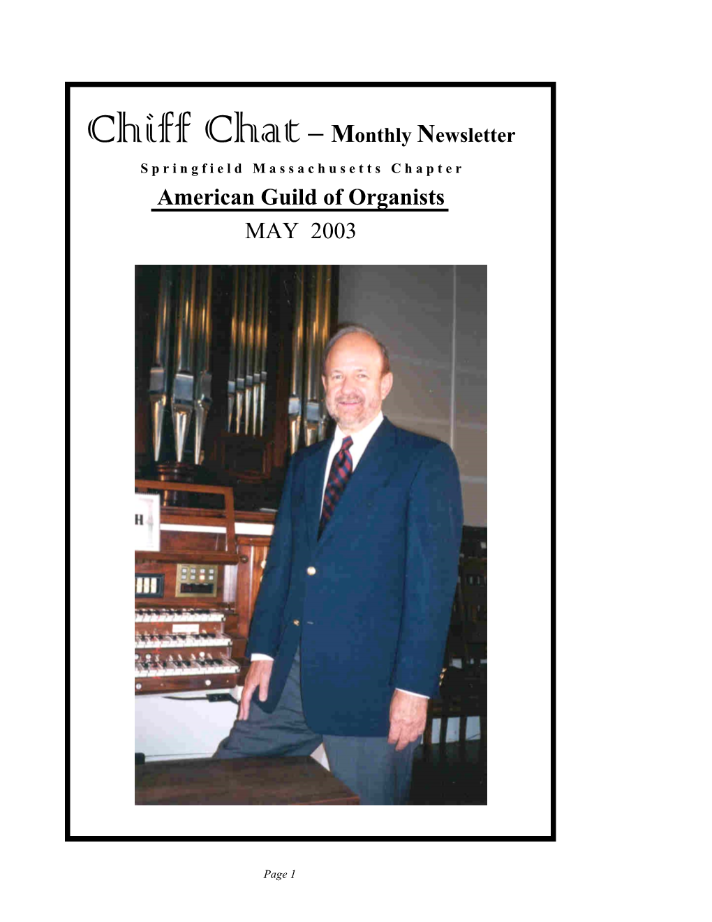 Chiff Chatœ Monthly Newsletter