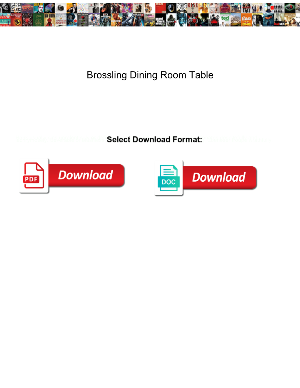 Brossling Dining Room Table