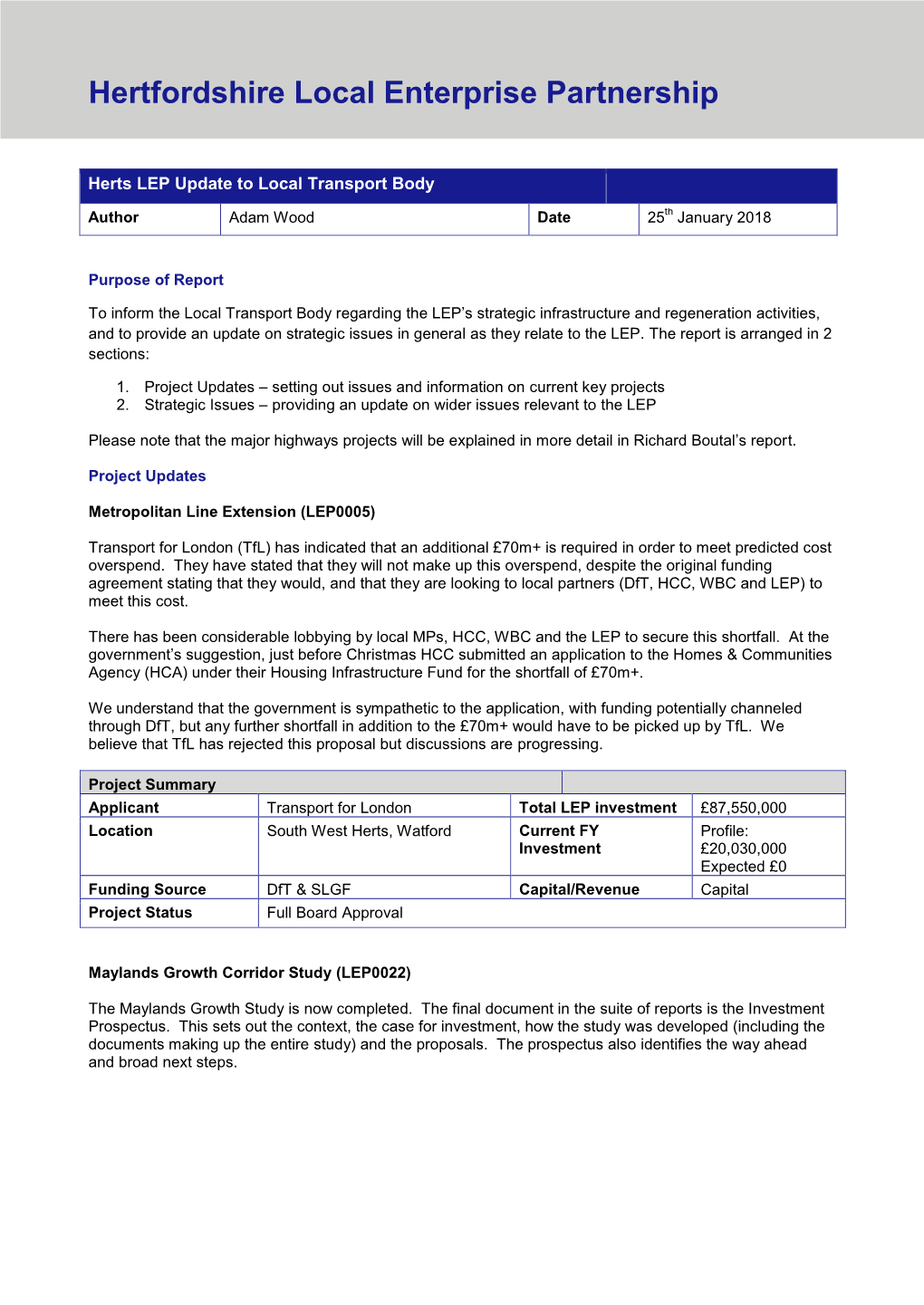 Hertfordshire Local Enterprise Partnership