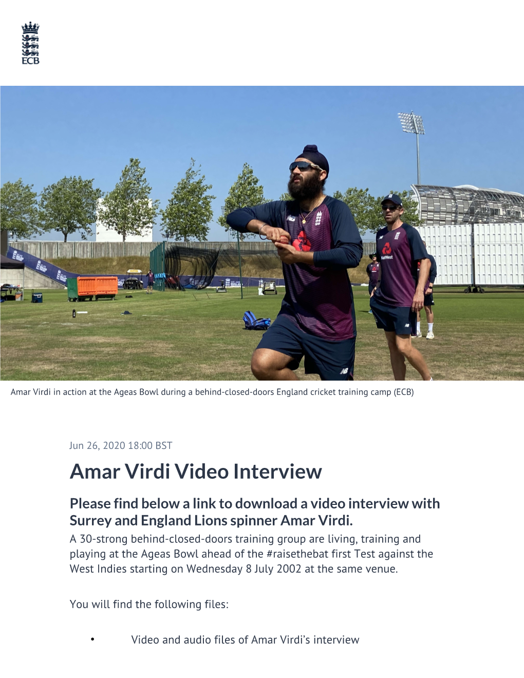 Amar Virdi Video Interview