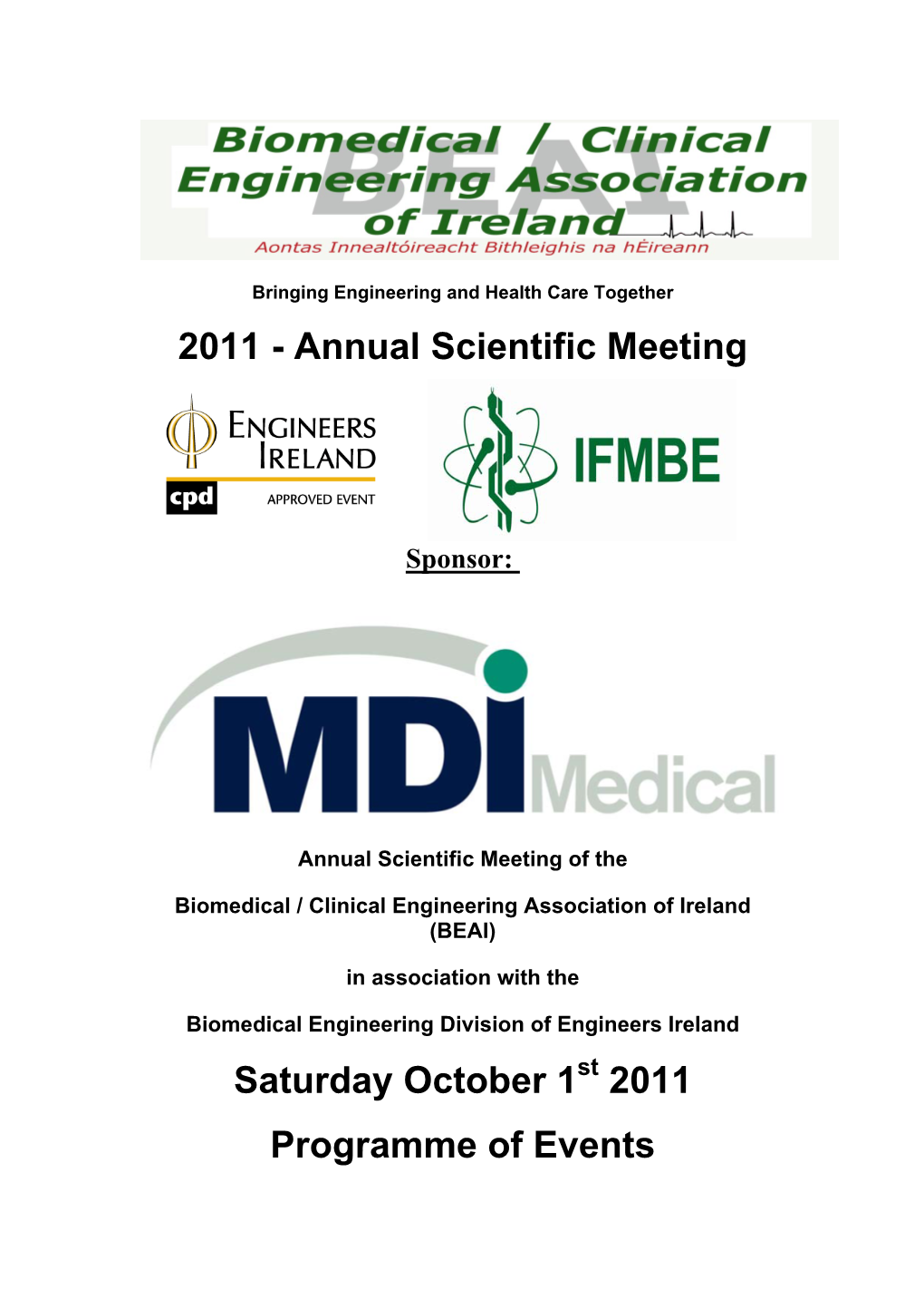 BEAI ASM 2011 Programme of Events 1.Pdf