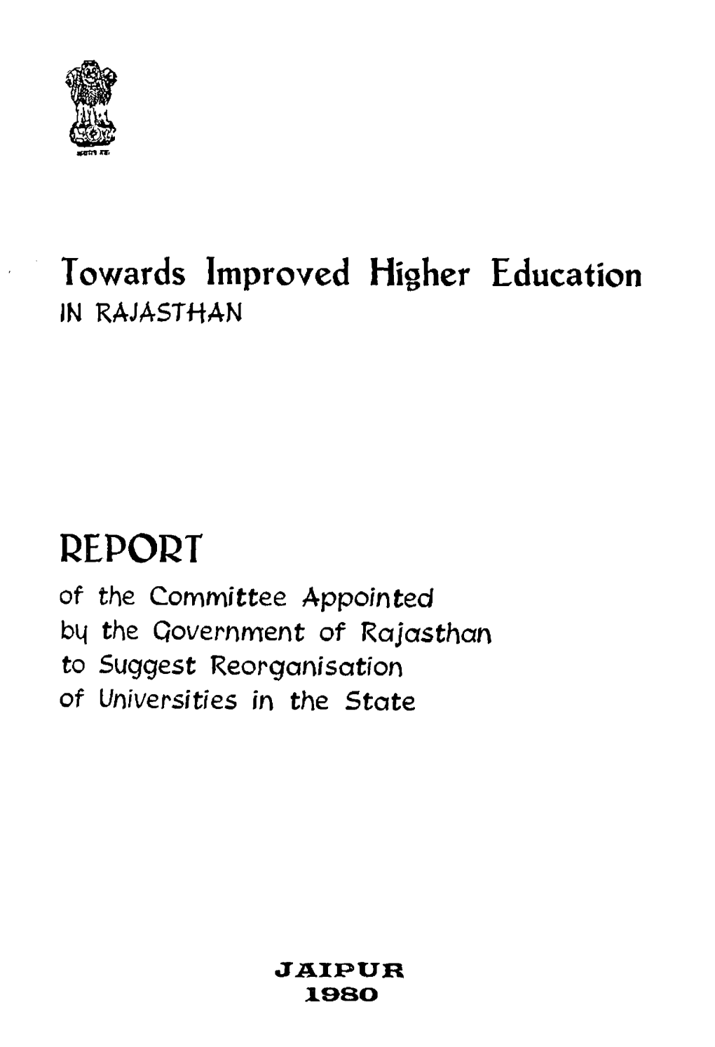 Towards Improved Higher Education REPOKT