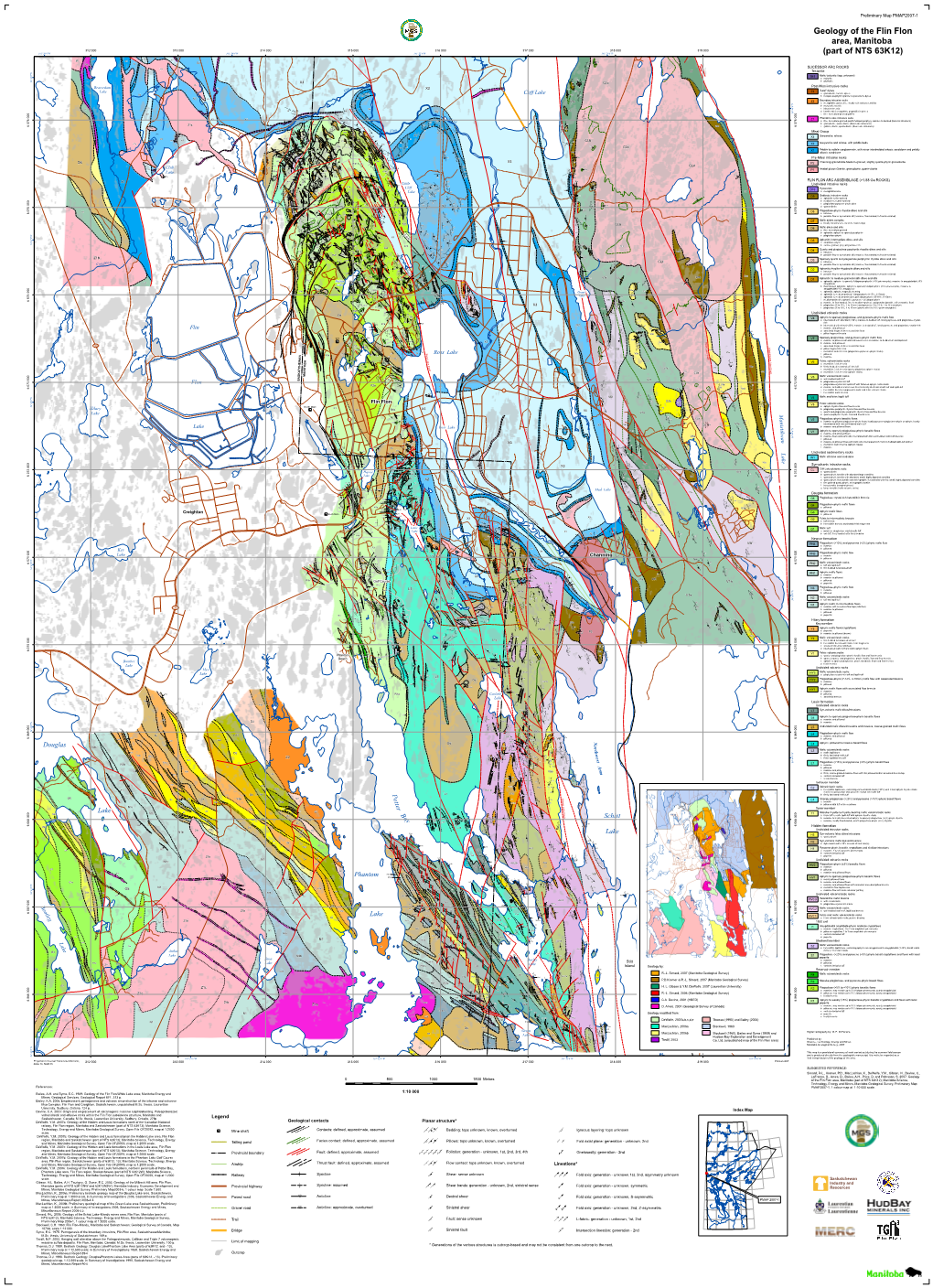 Preliminary Map PMAP2007-1 -- Geology of the Flin Flon Area