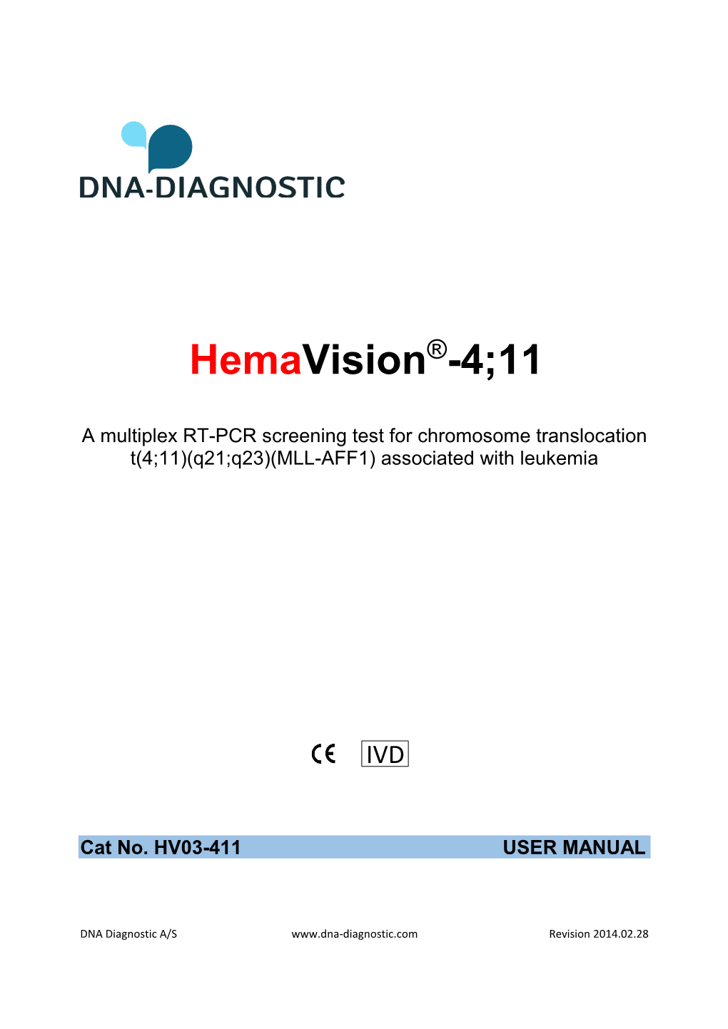 Hemavision 4;11 Manual