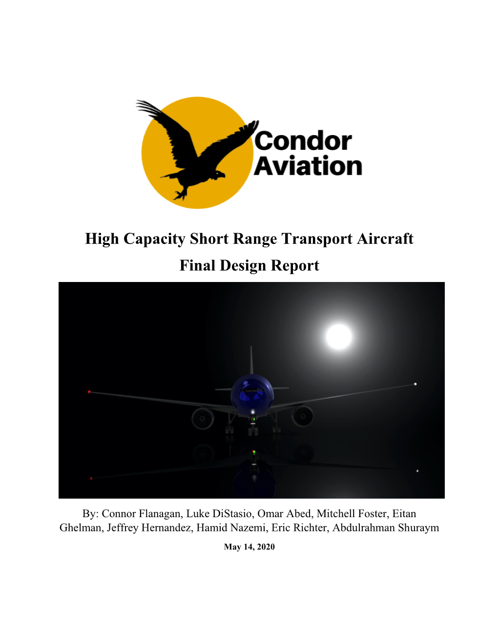 High Capacity Short Range Transport Aircraft Final Design Report
