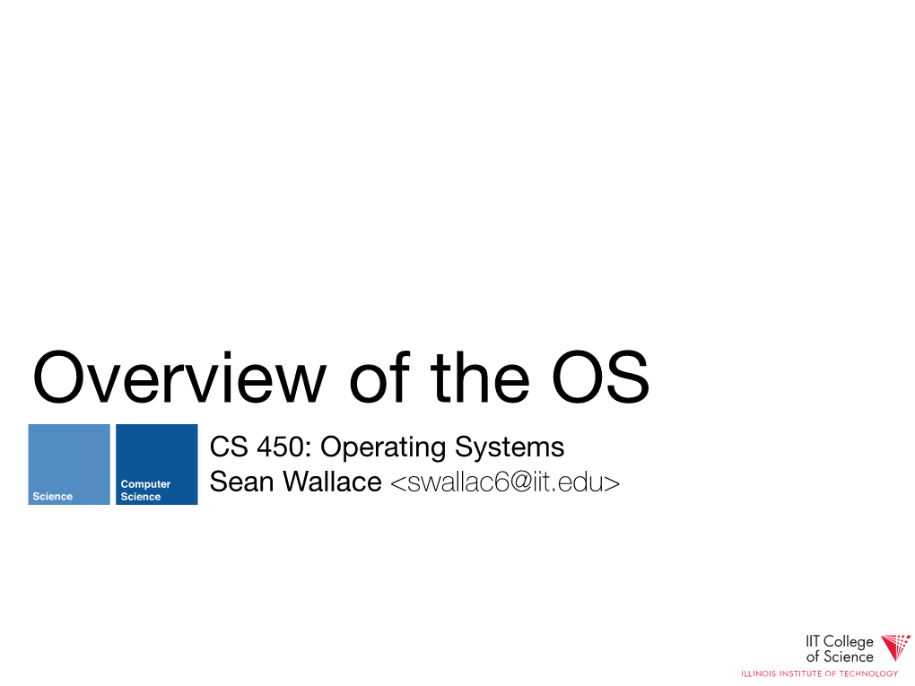 Operating System Overview