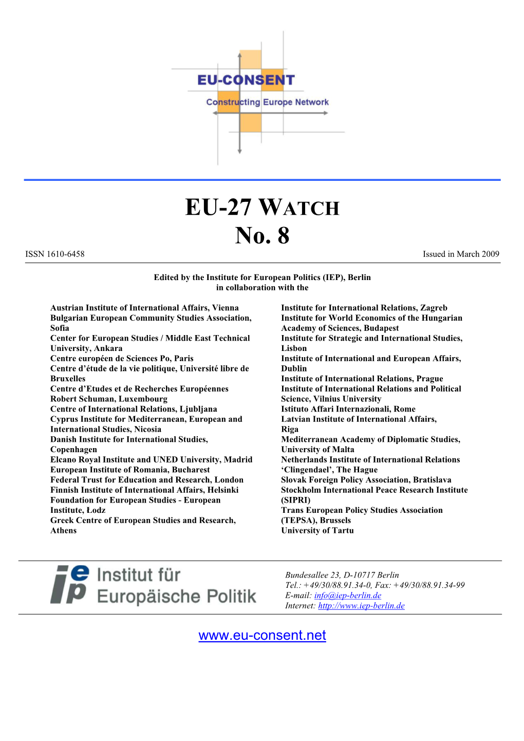 EU-27 Watch No 8