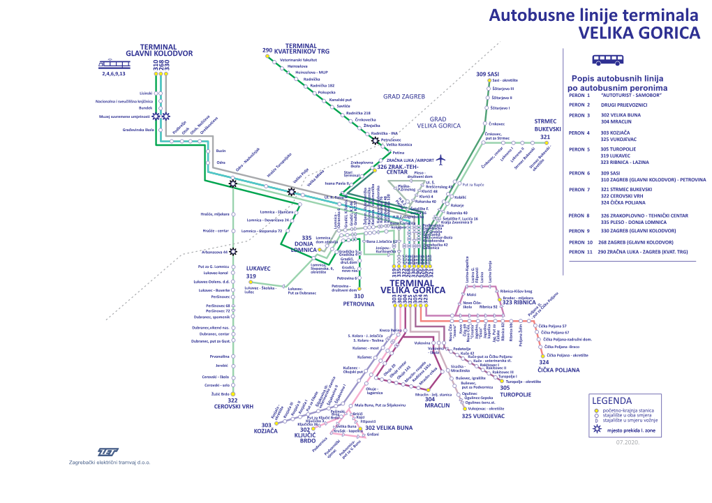 Trase Autobusnih Linija Terminala Velika Gorica