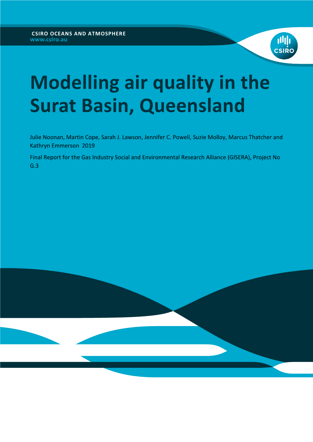 Modelling Air Quality in the Surat Basin, Queensland PDF 15 MB