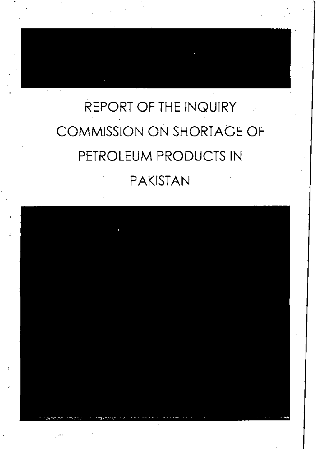 Report of the Inquiry Commission on Shortage of Petroleum Products in Pakistan Oil Refineries in Pakistan 85