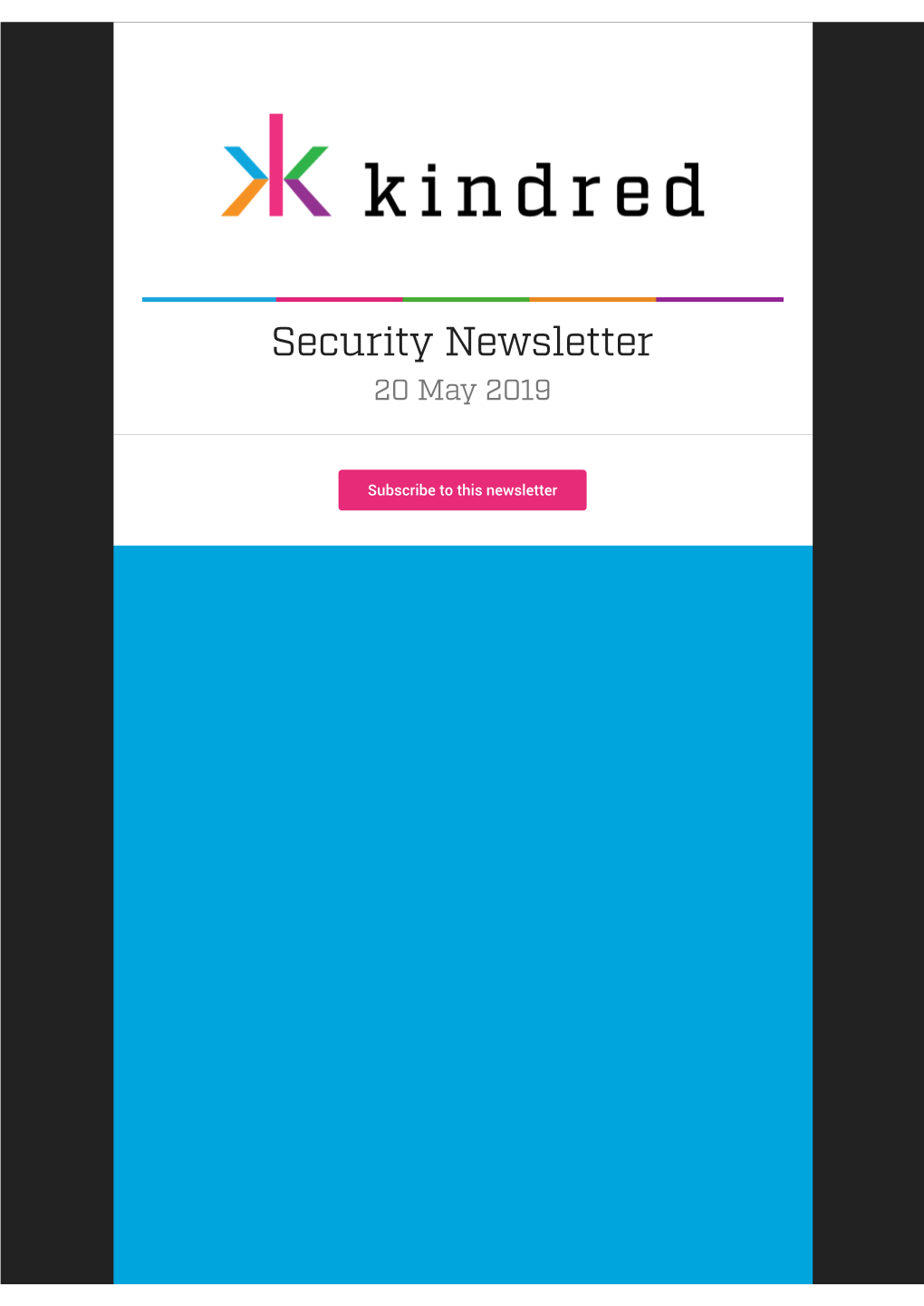 Kindred Security Newsletter