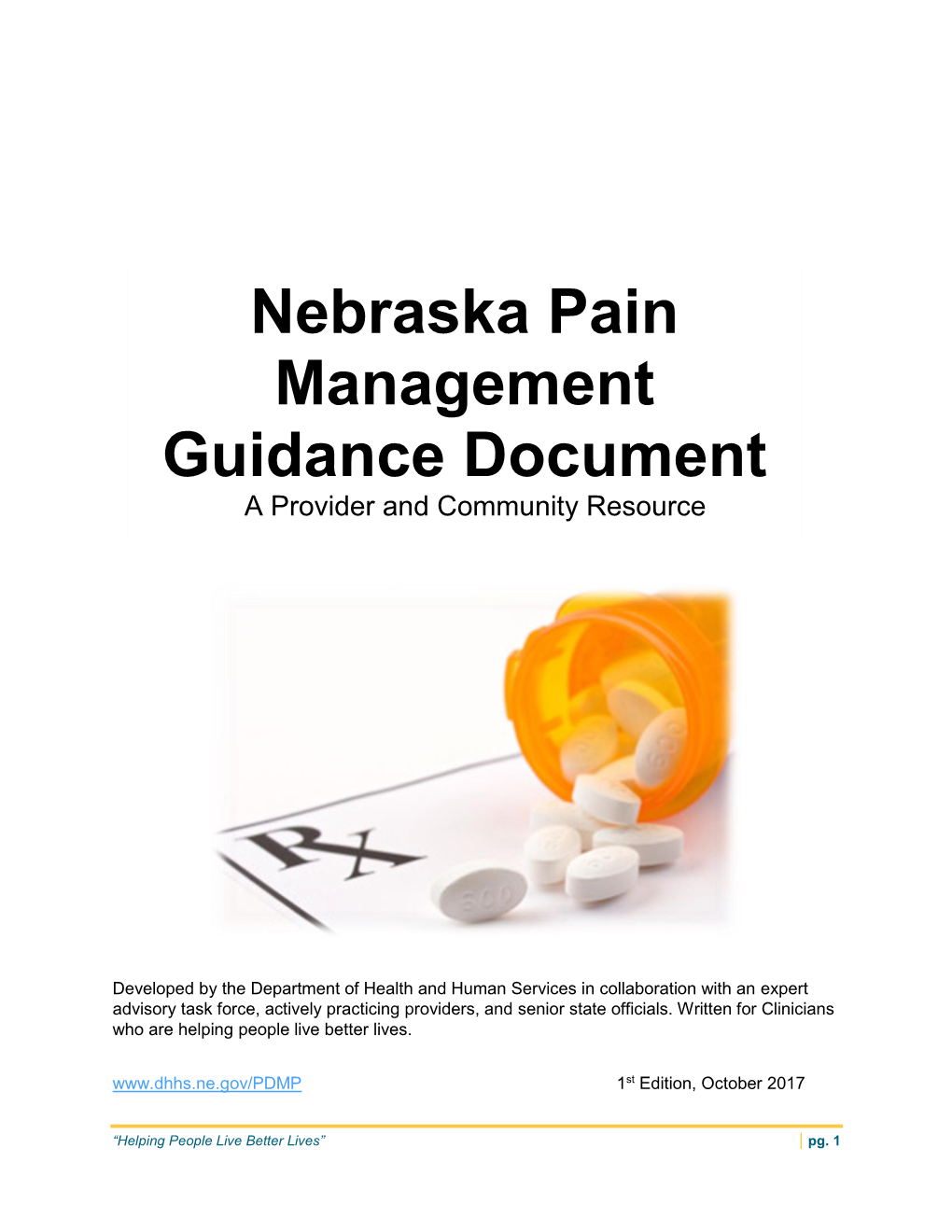 Pain Management Guidance Document