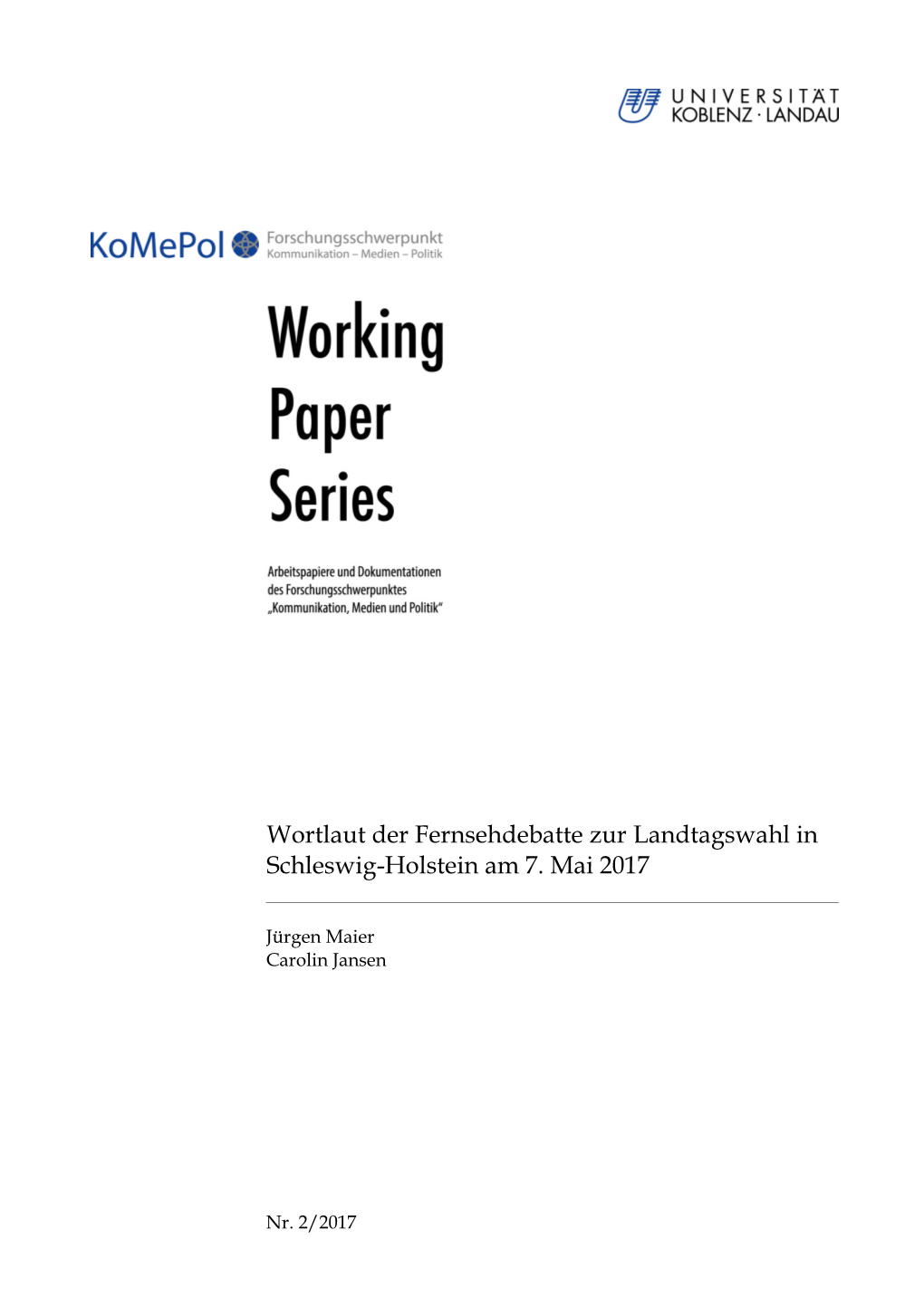 Wortlaut Der Fernsehdebatte Zur Landtagswahl in Schleswig-Holstein Am 7