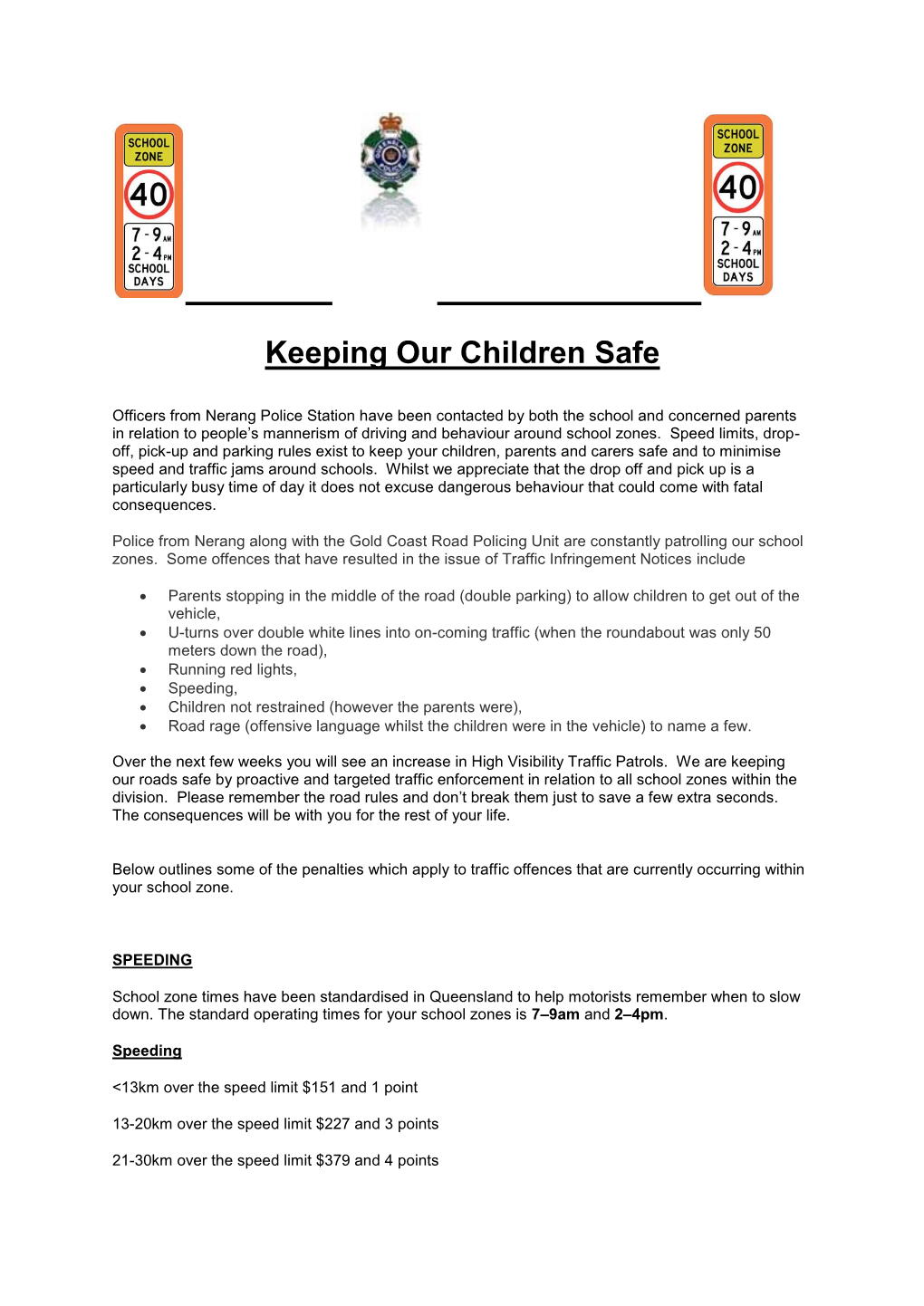 Keeping Our Children Safe