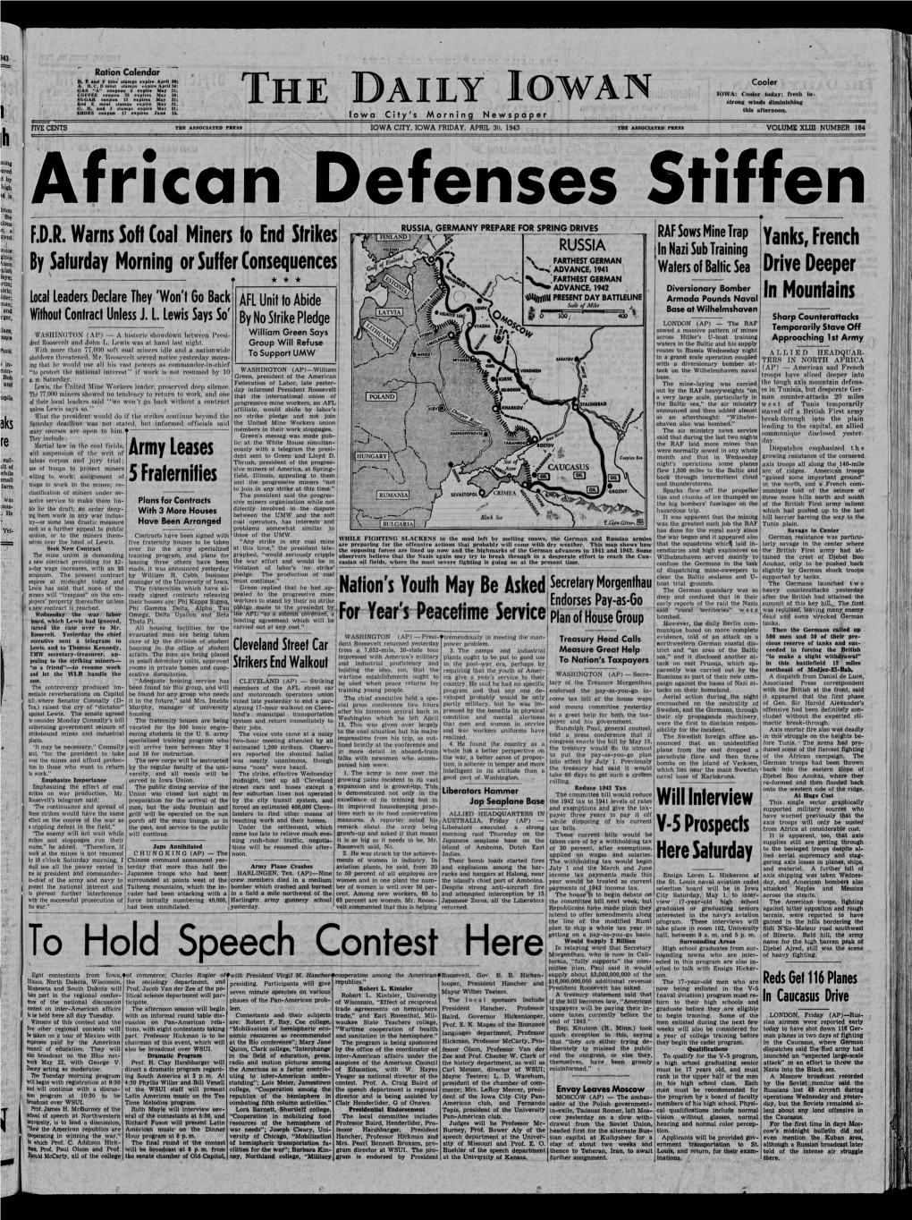 Daily Iowan (Iowa City, Iowa), 1943-04-30