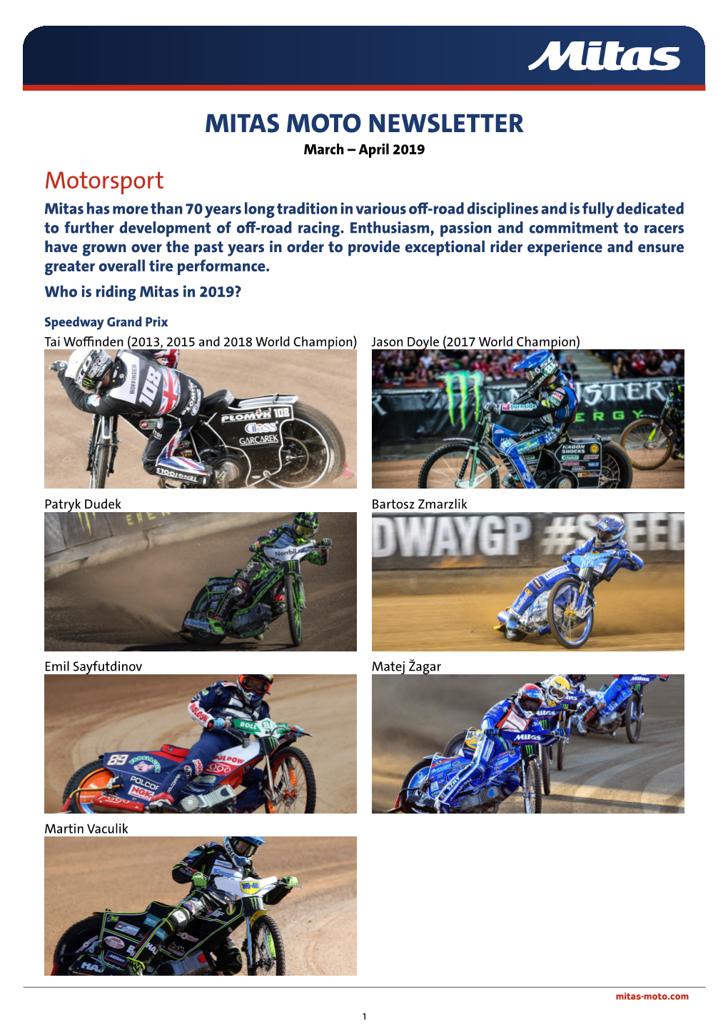 Mitas Moto Newsletter