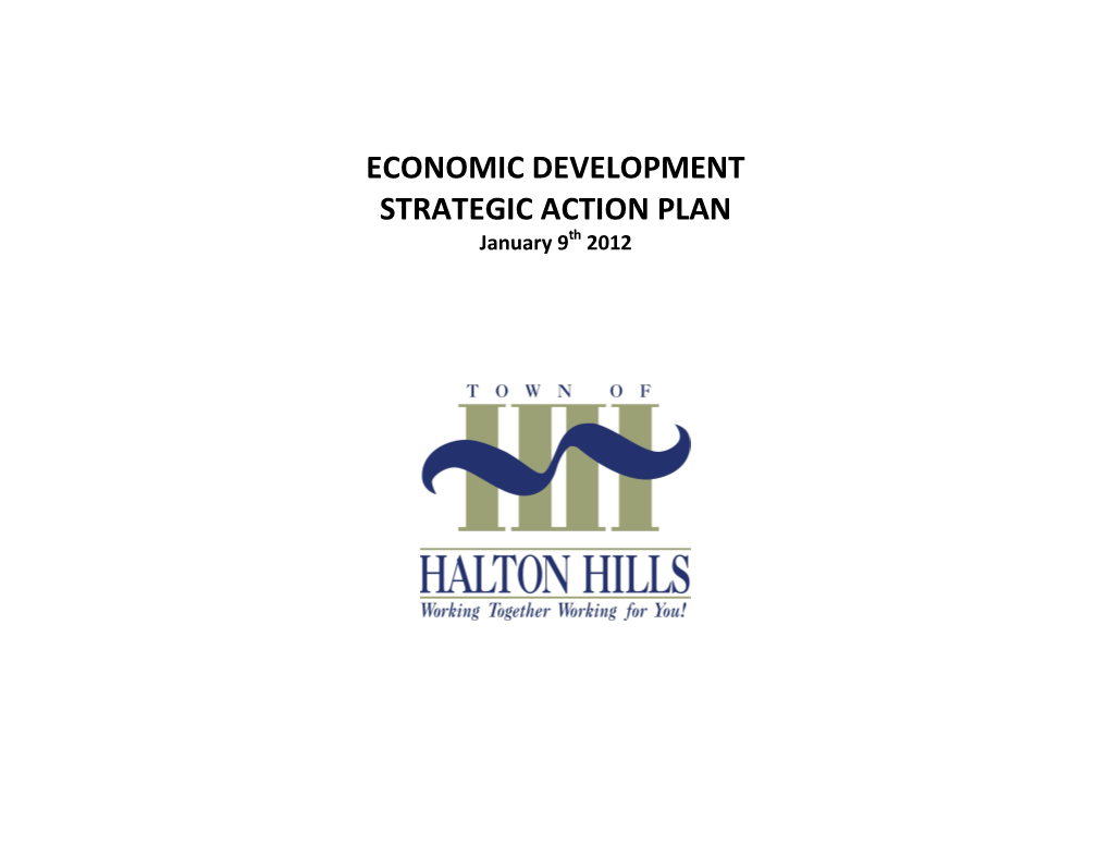 ECONOMIC DEVELOPMENT STRATEGIC ACTION PLAN January 9Th 2012