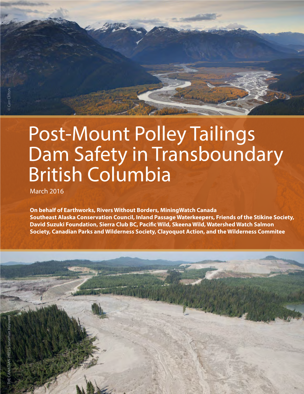 Post-Mount Polley Tailings Dam Safety in Transboundary British Columbia March 2016