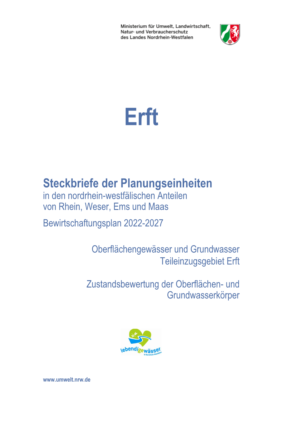 Planungseinheitensteckbrief Rhein/Erft