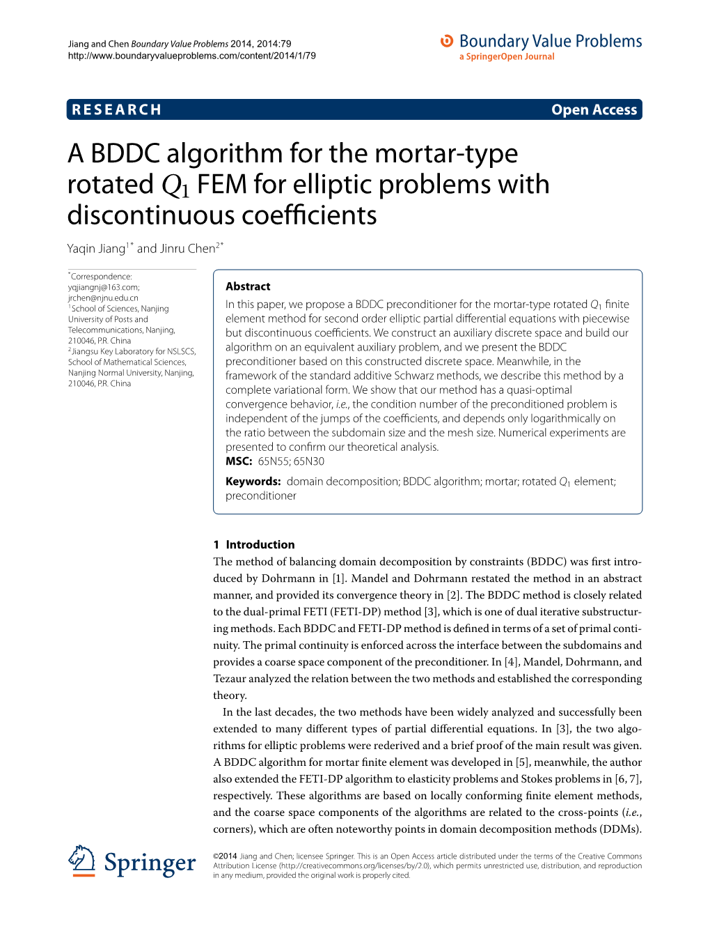 A BDDC Algorithm for the Mortar-Type Rotated Q FEM for Elliptic Problems