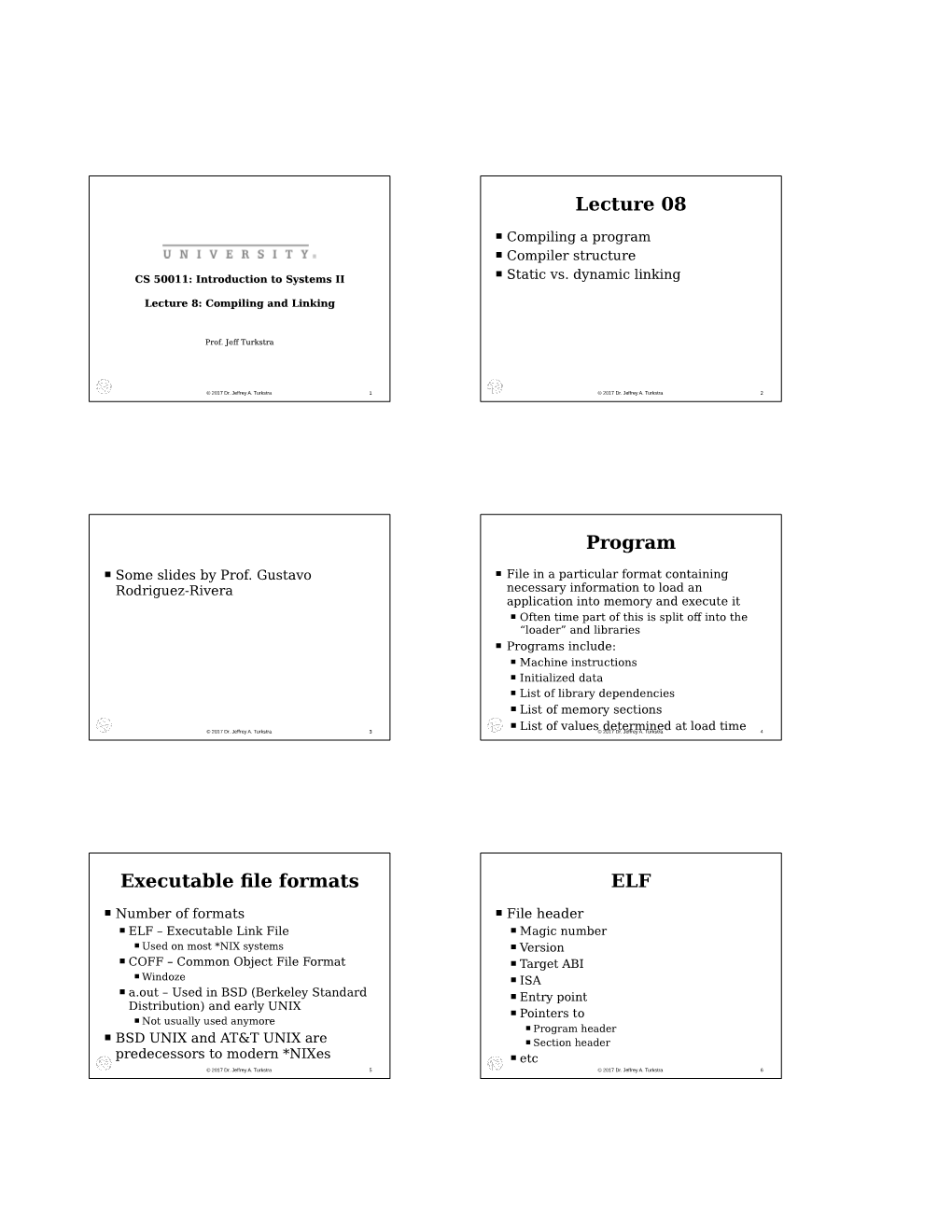 Lecture 08 Program Executable File Formats