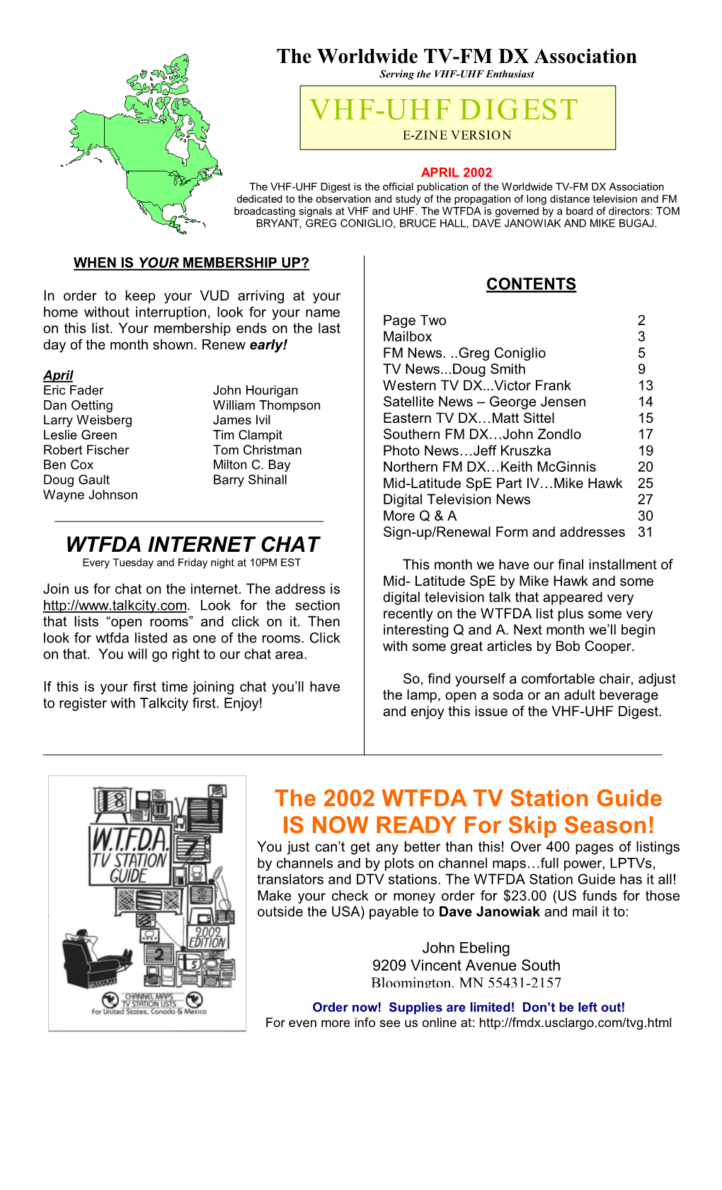 Vhf-Uhf Digest E-Zine Version