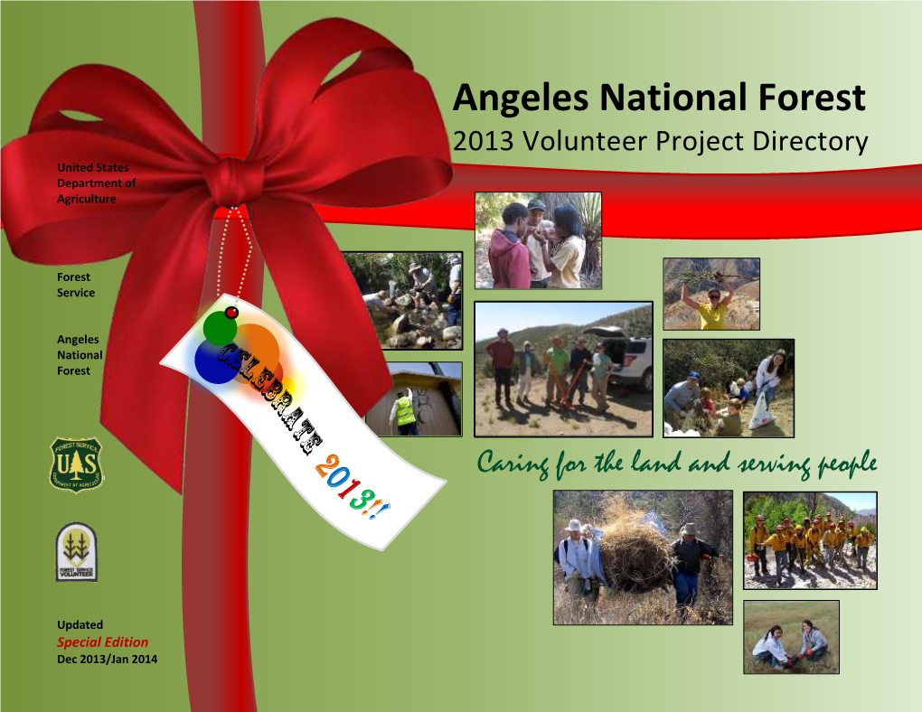 ANF Volunteer Project Directory on Our Virtually Every Corner of the Forest, Thanks to You