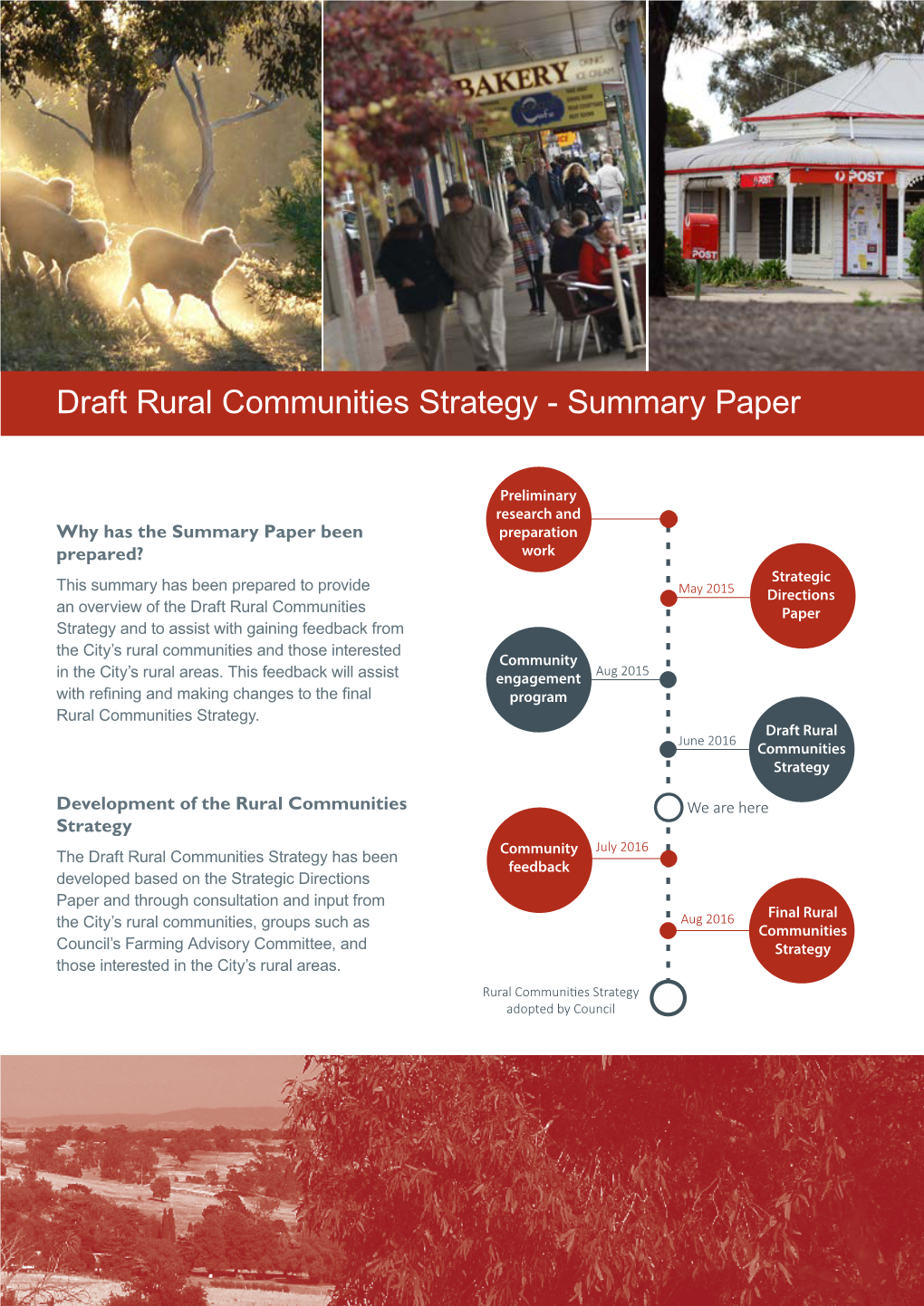 Draft Rural Communities Strategy - Summary Paper