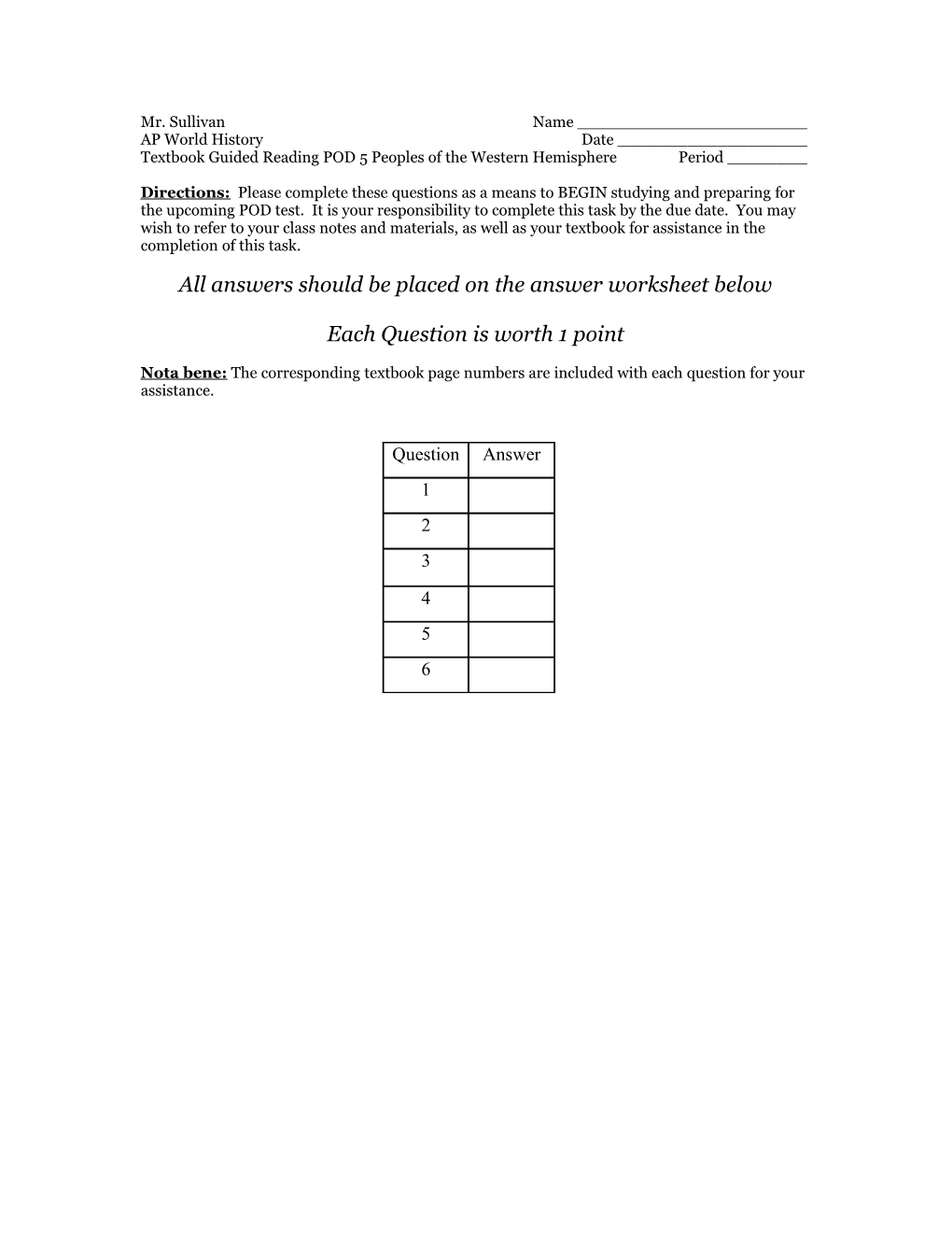 Textbook Guided Reading Students Will Answer a Series of Multiple Choice Questions Based s4